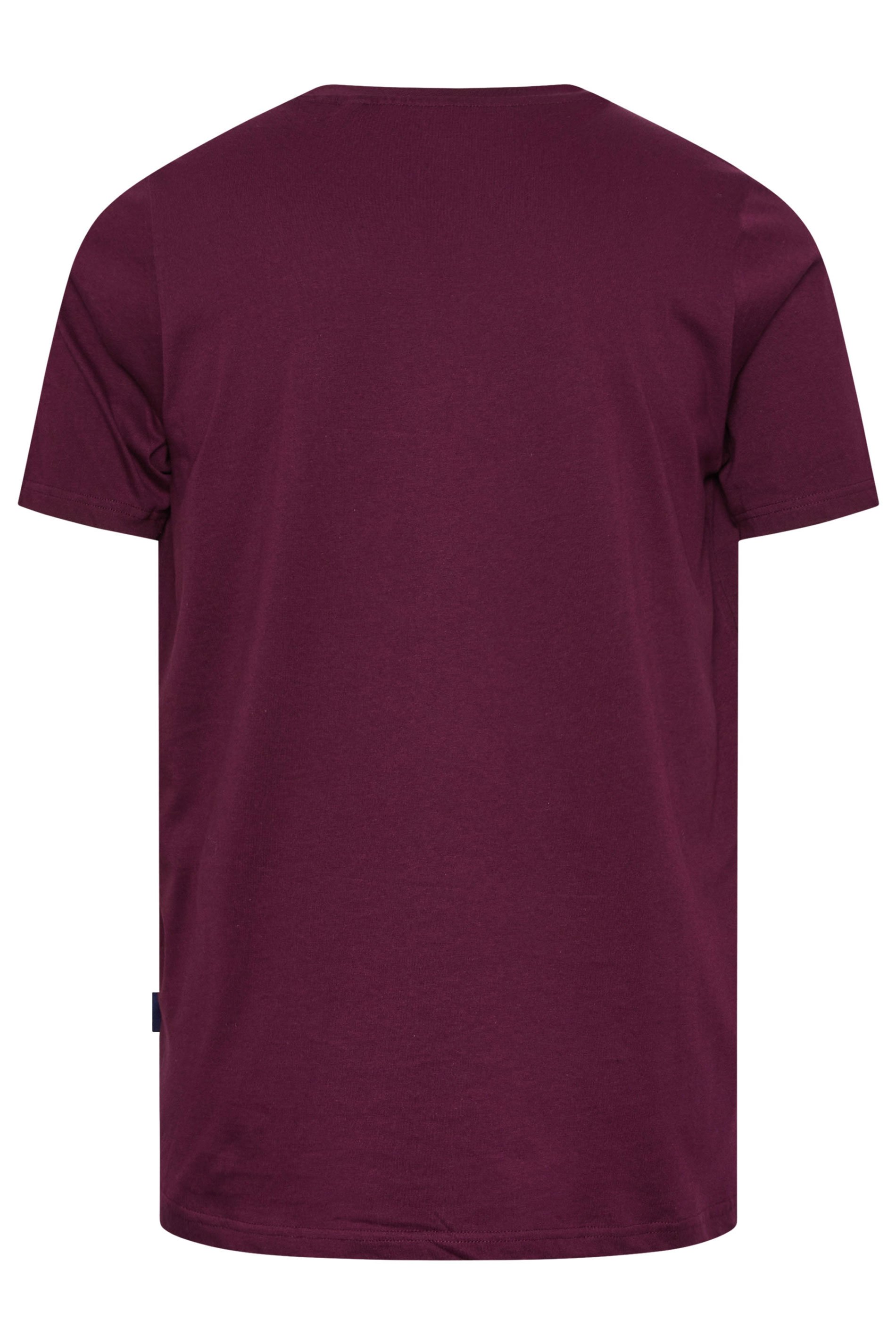 BadRhino Big & Tall Burgundy Red Skull & Snake Graphic T-Shirt | BadRhino 2