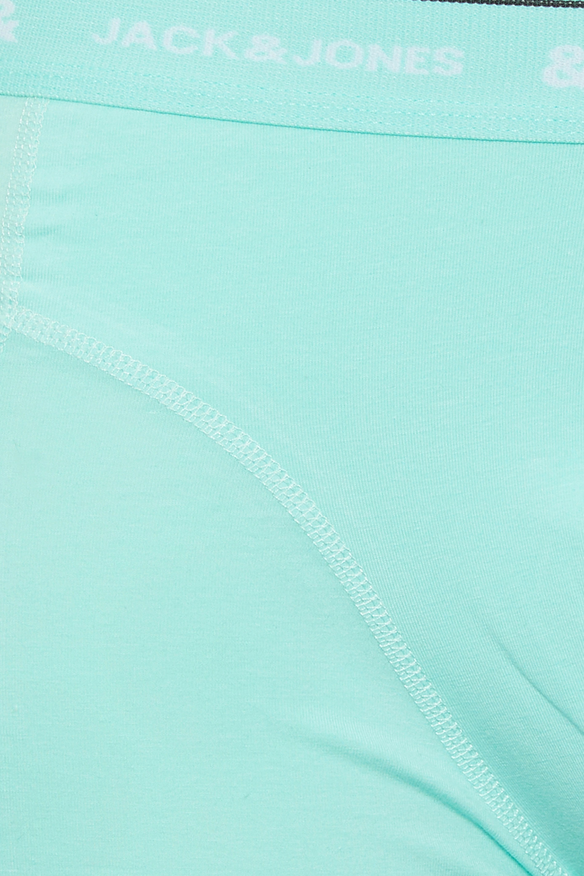 JACK & JONES Big & Tall 5 PACK Light Blue & Black Boxers | BadRhino 5