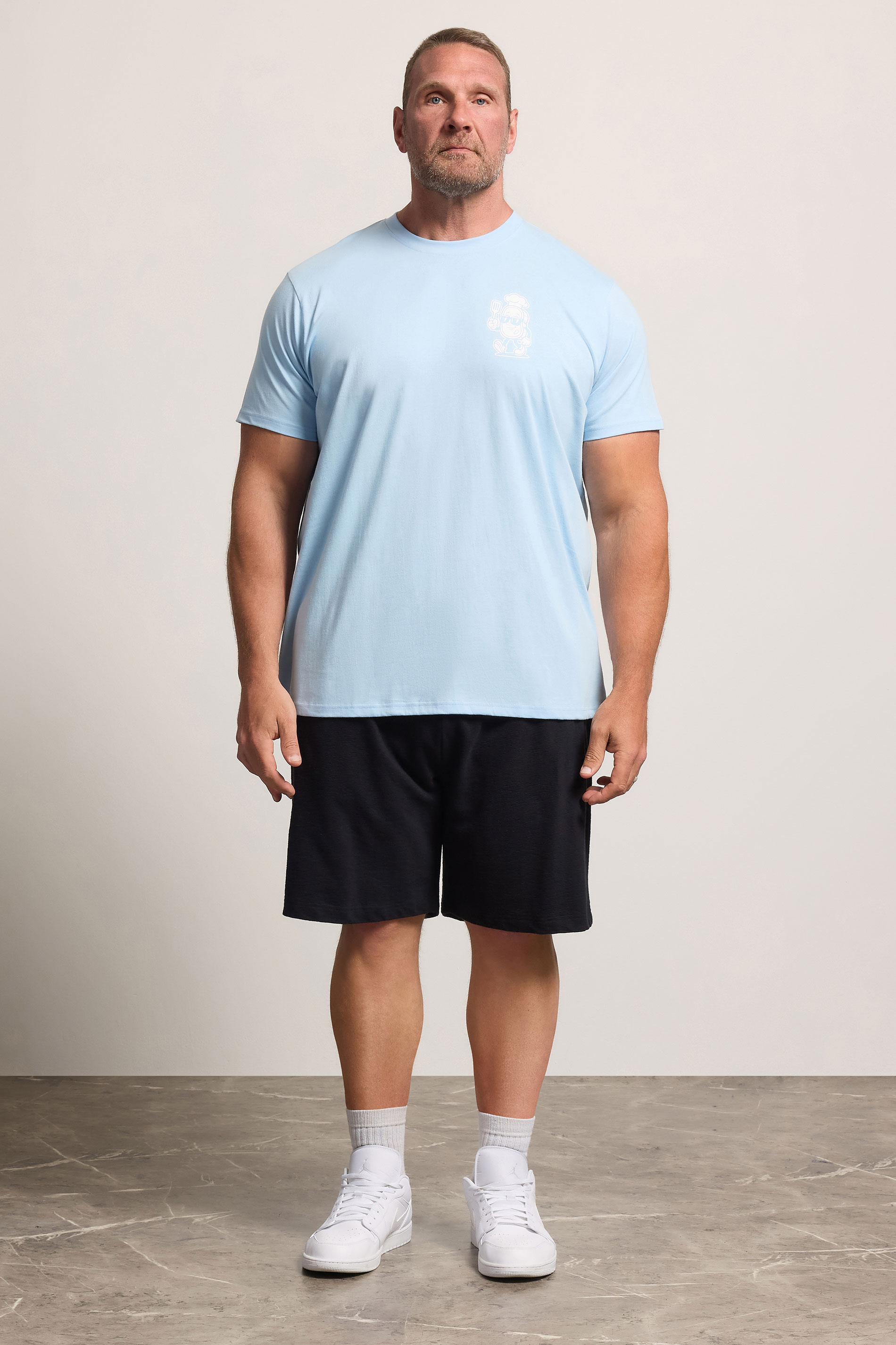 BadRhino Big & Tall Blue 'Meat Grill' Graphic T-Shirt | BadRhino 1