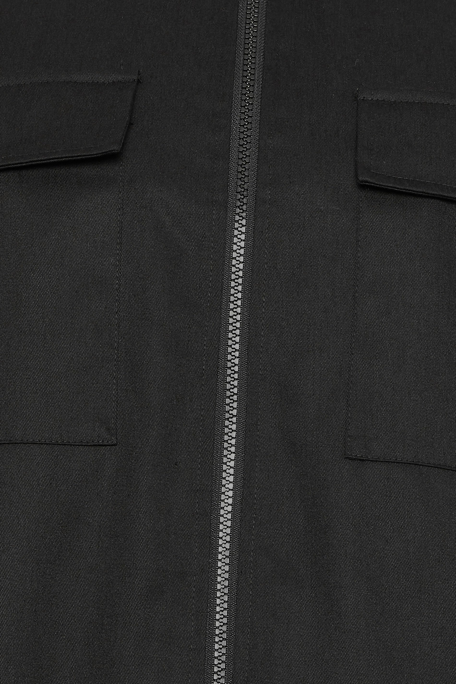 BadRhino Big & Tall Khaki Green Military Zip Through Overshirt | BadRhino 4