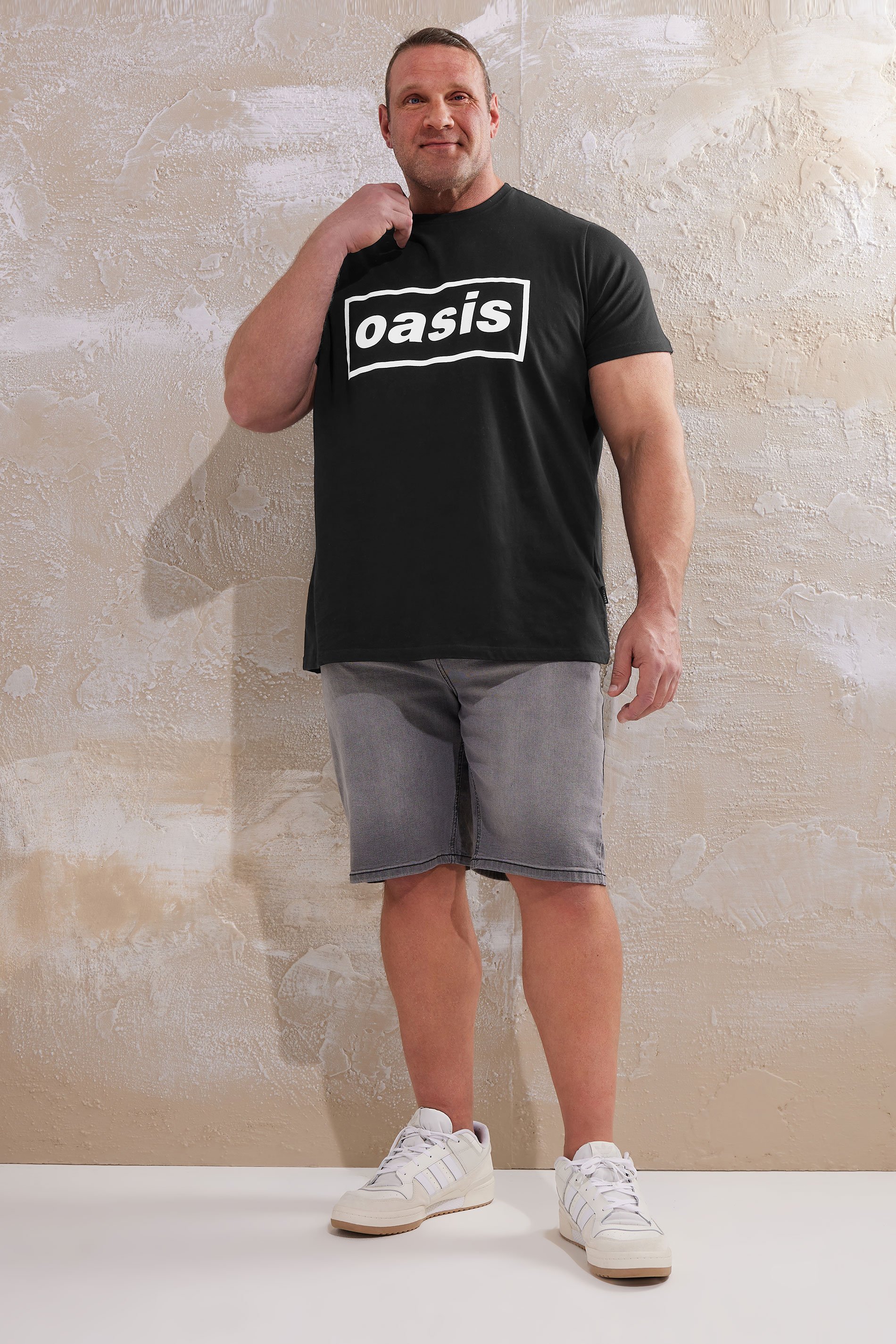 BadRhino Big & Tall Black Printed Oasis T-Shirt | BadRhino 2