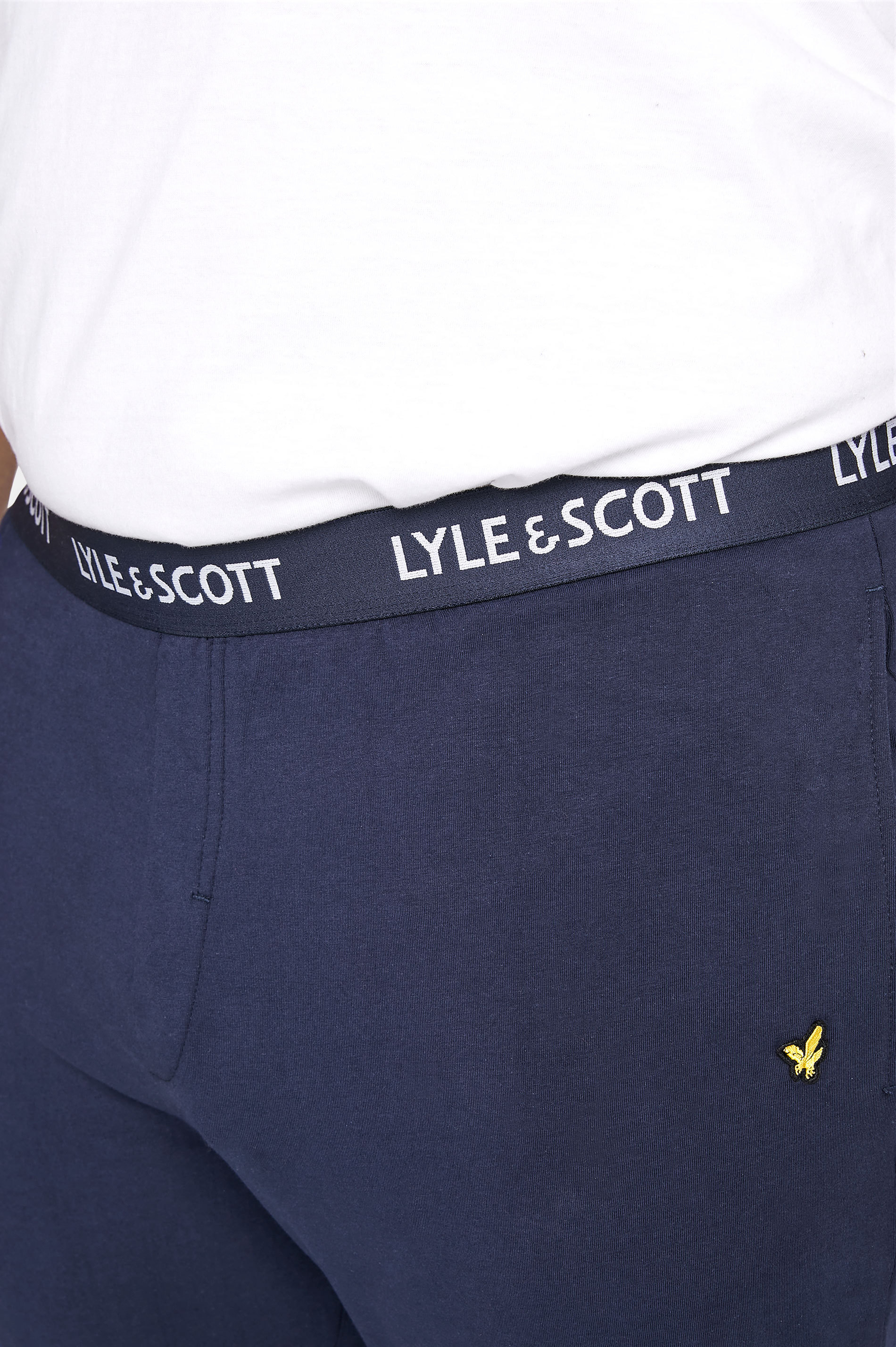 LYLE & SCOTT Navy Blue Lounge Pants | BadRhino 3