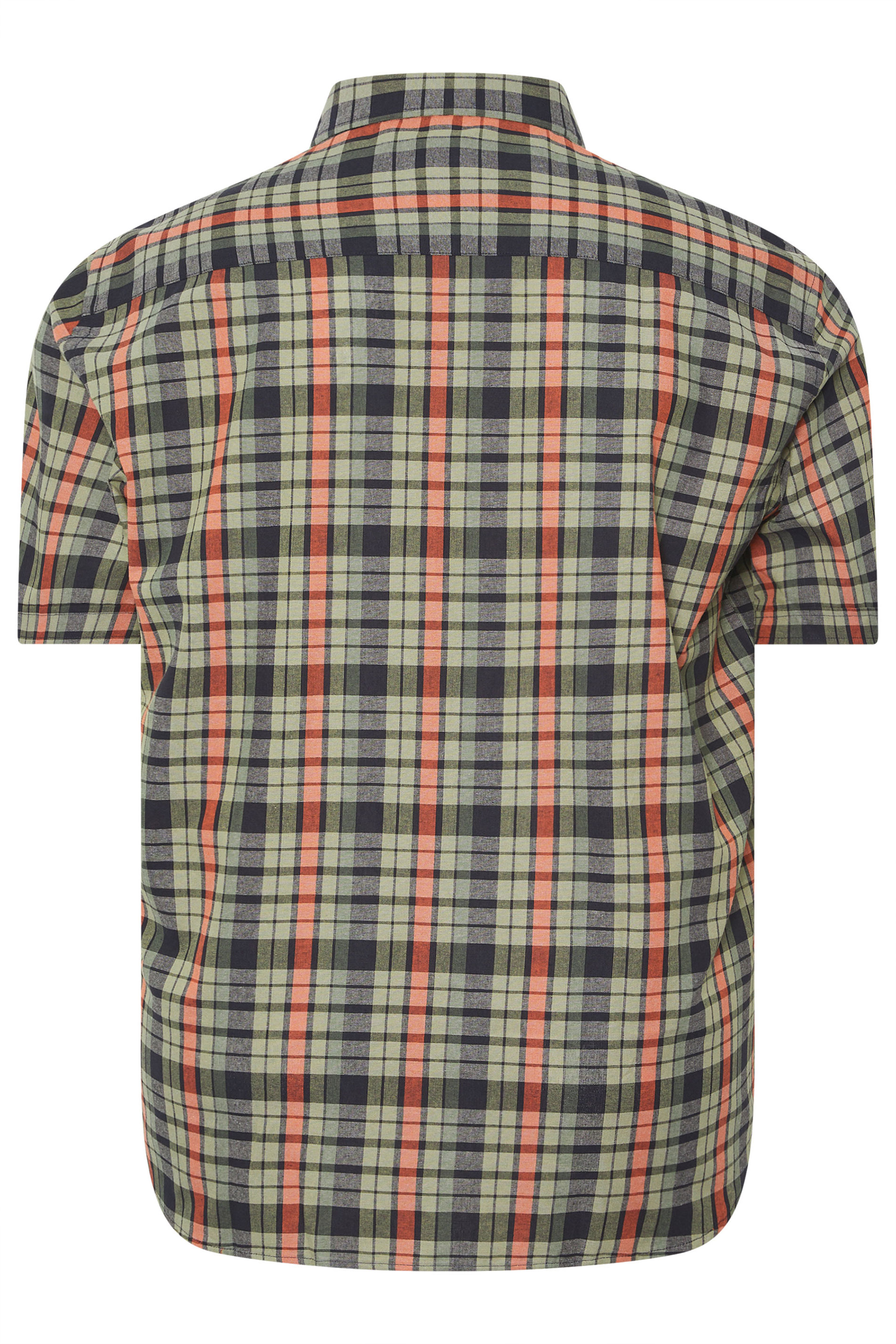 KAM Big & Tall Forest Green Check Shirt | BadRhino 3