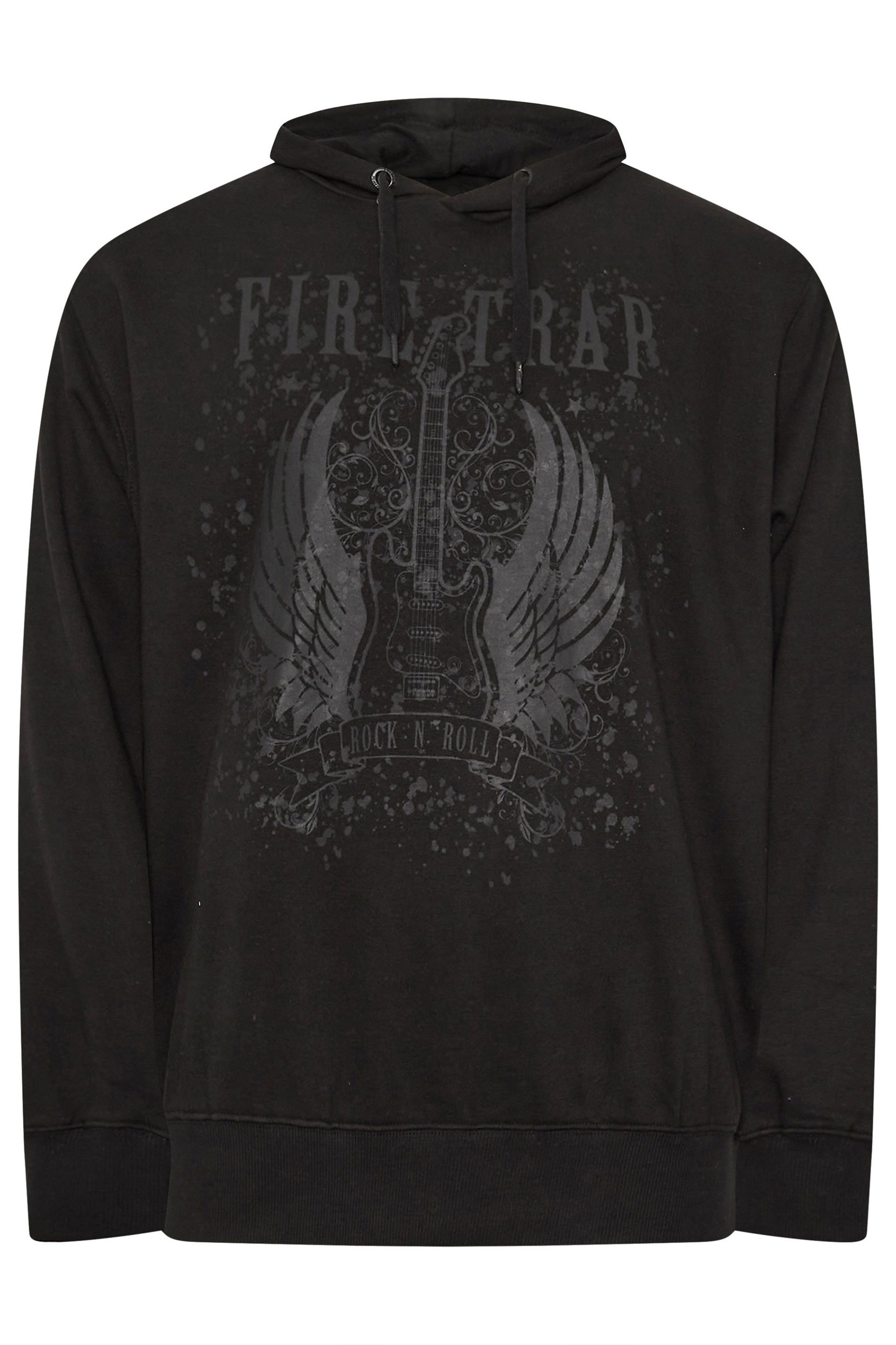 FIRETRAP Big & Tall Black Hoodie | BadRhino 4