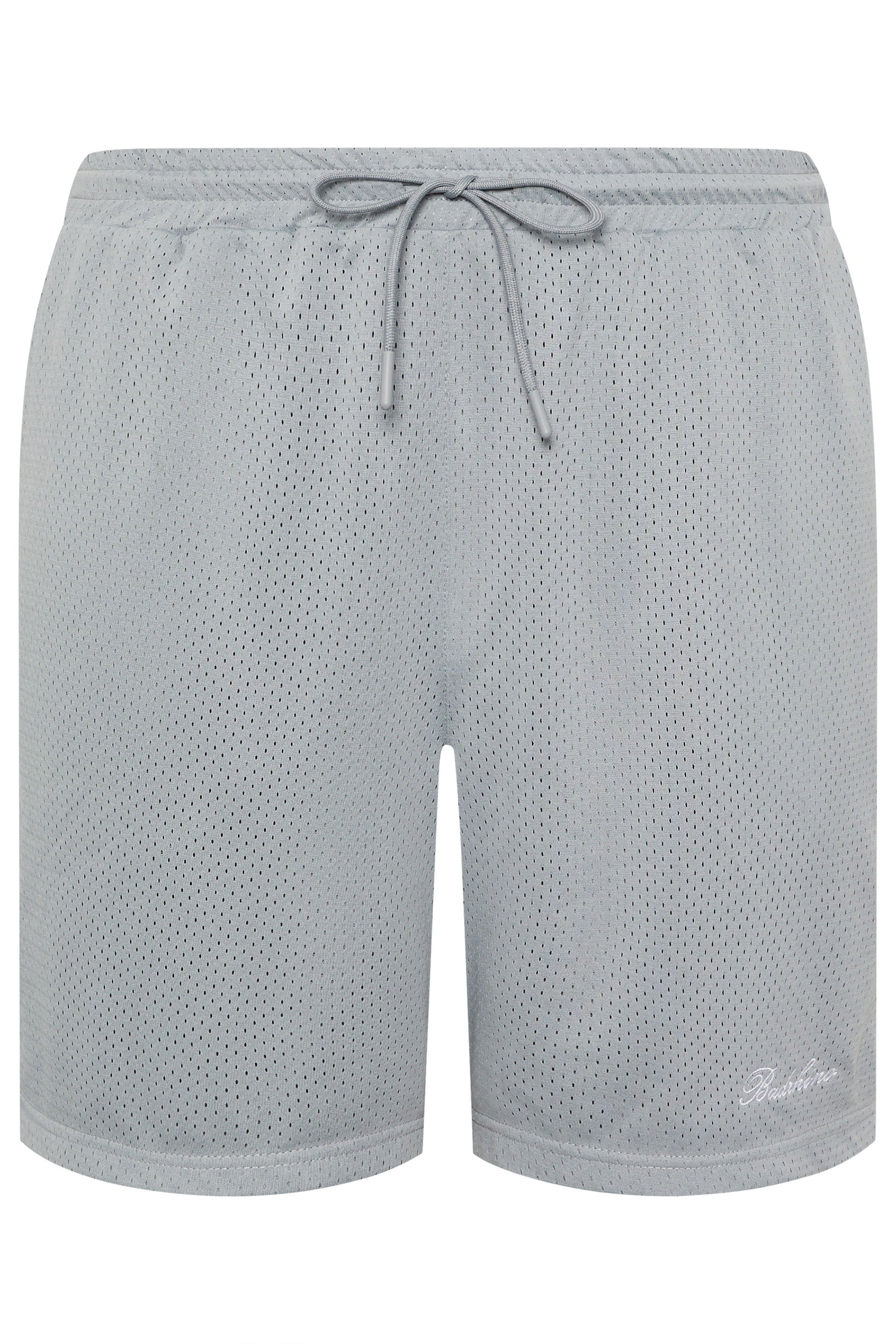 BadRhino Big & Tall Light Grey Lightweight Mesh Shorts | BadRhino 1