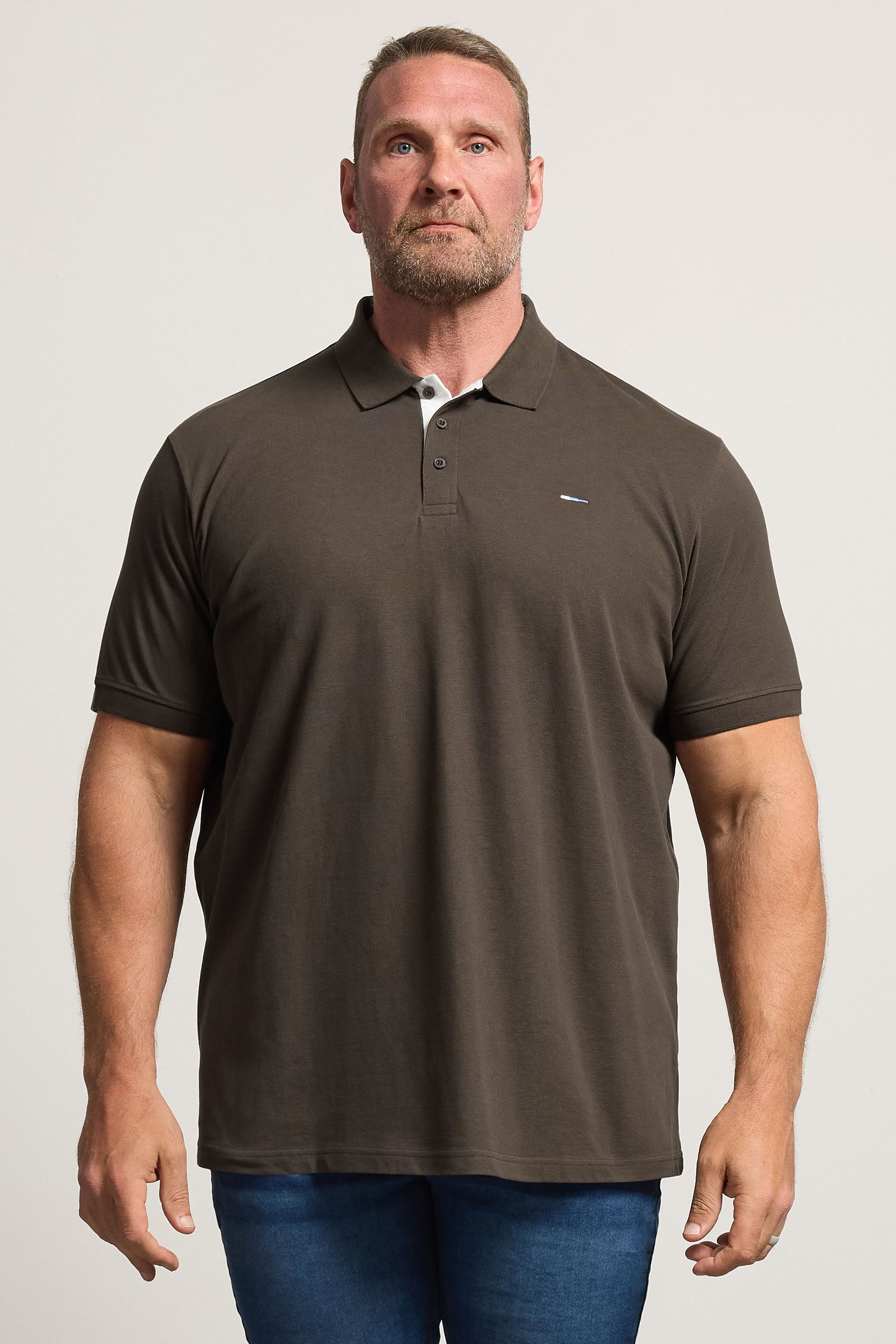 BadRhino Big & Tall Brown Short Sleeve Polo Shirt | BadRhino 3