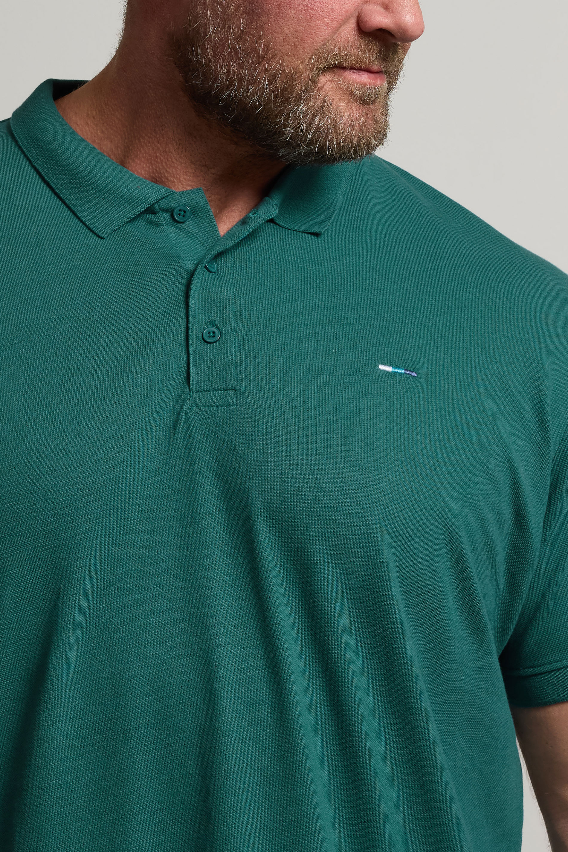 BadRhino Big & Tall Teal Green Extra Long Core Polo Shirt | BadRhino 4