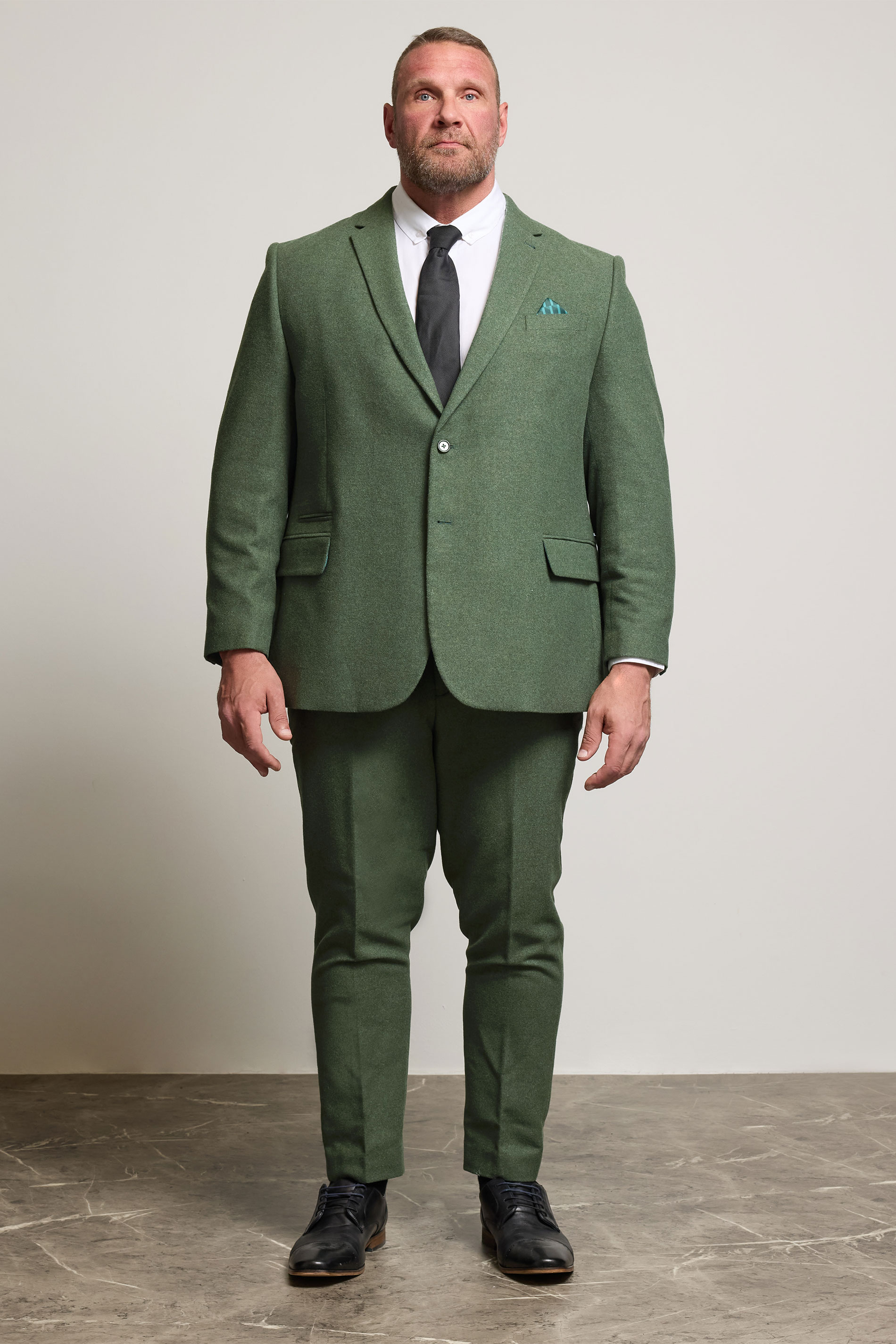 BadRhino Tailoring Big & Tall Green Tweed Suit Jacket | BadRhino 2
