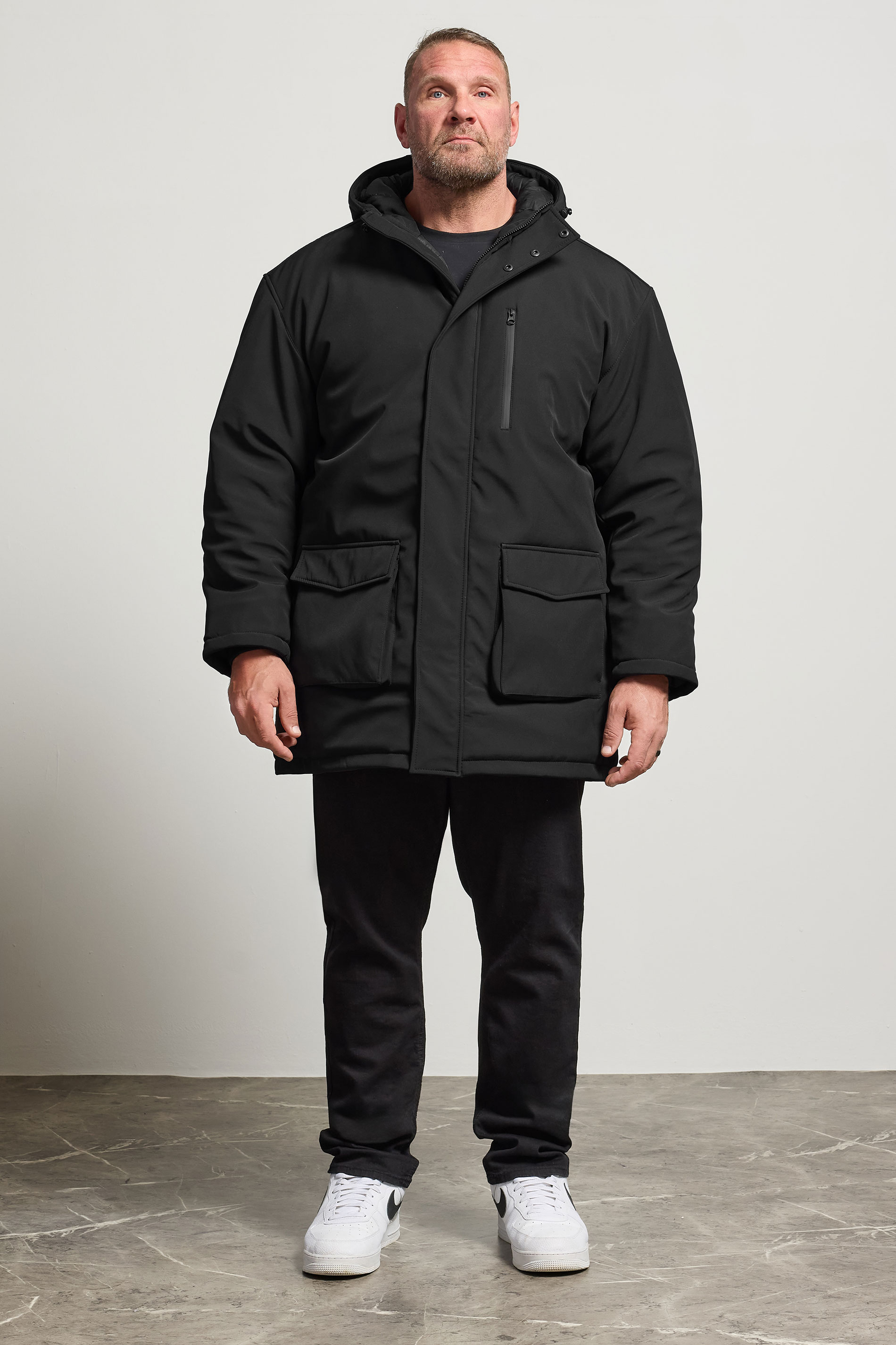 KAM Big & Tall Black Softshell Jacket 2