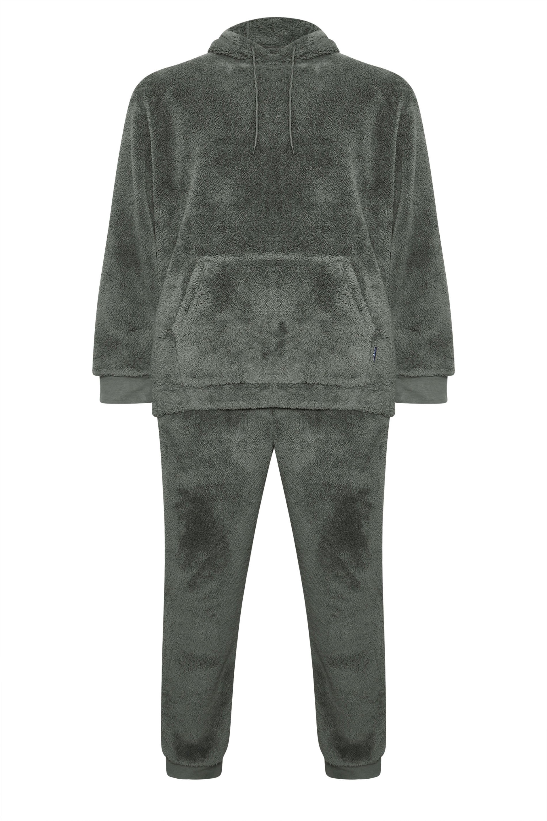 BadRhino Big & Tall Charcoal Grey Super Soft Borg Lounge Set | BadRhino 6