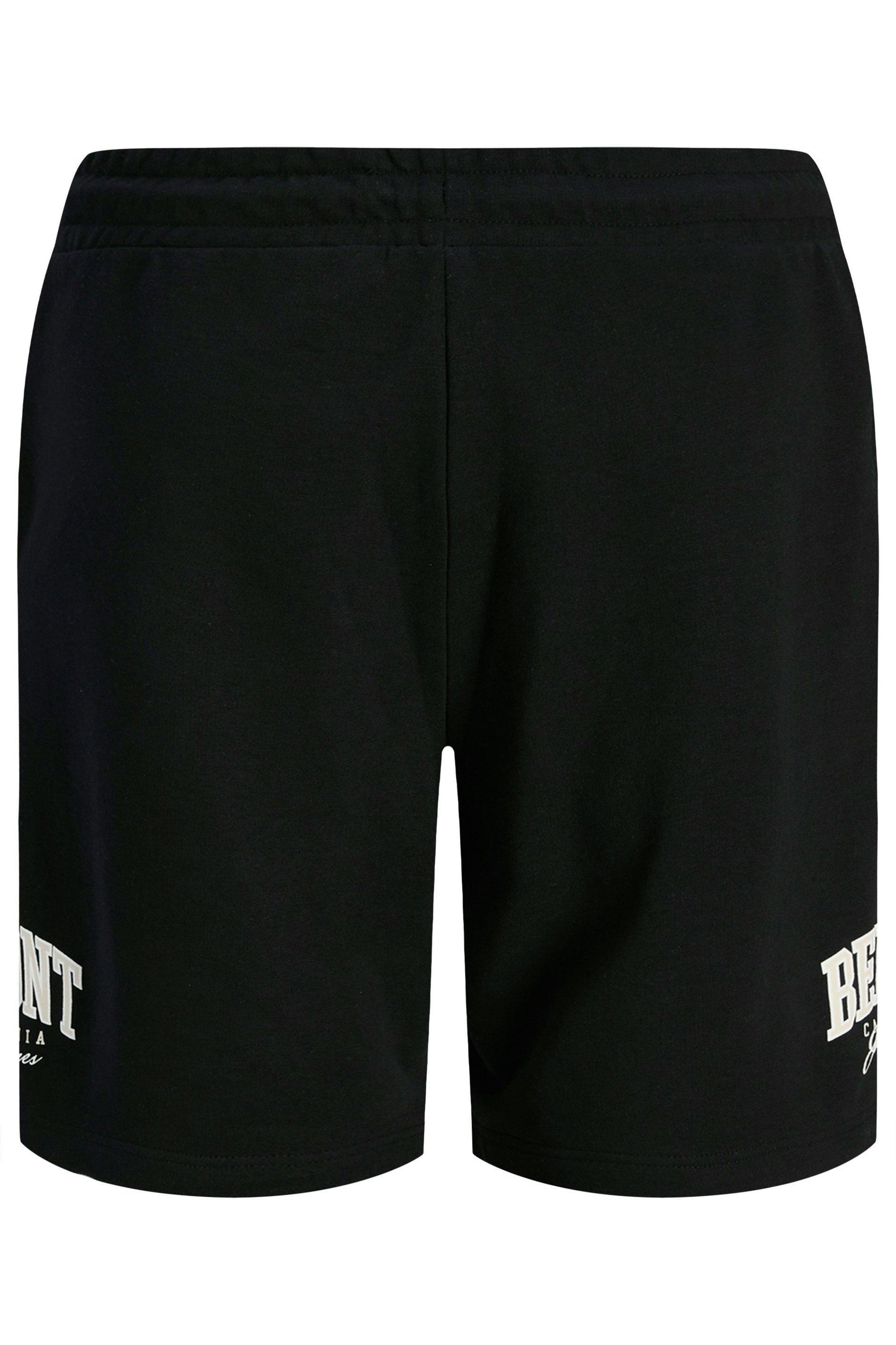JACK & JONES Big & Tall Black 'Belmont' Jogger Shorts | BadRhino 4
