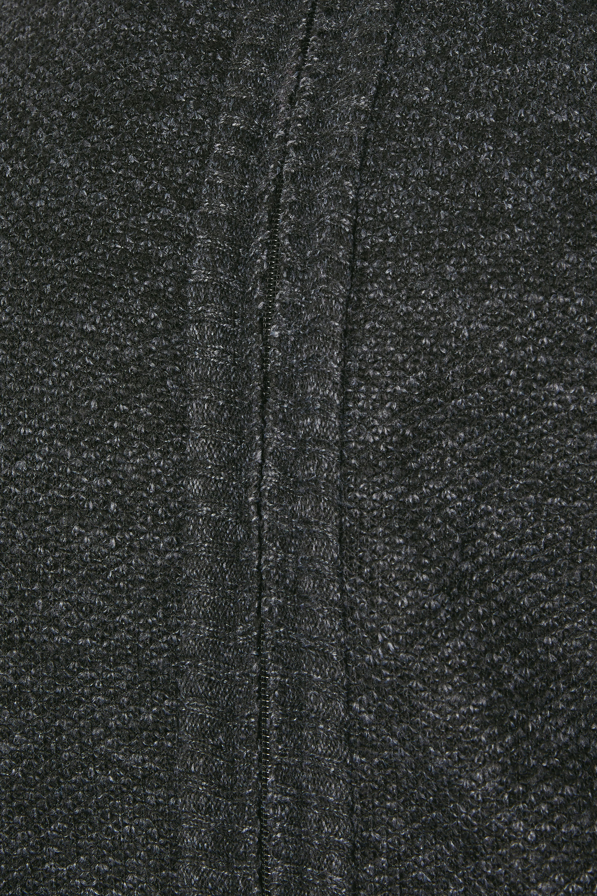 D555 Big & Tall Charcoal Grey Marl Zip Through Knitted Jumper | BadRhino 6