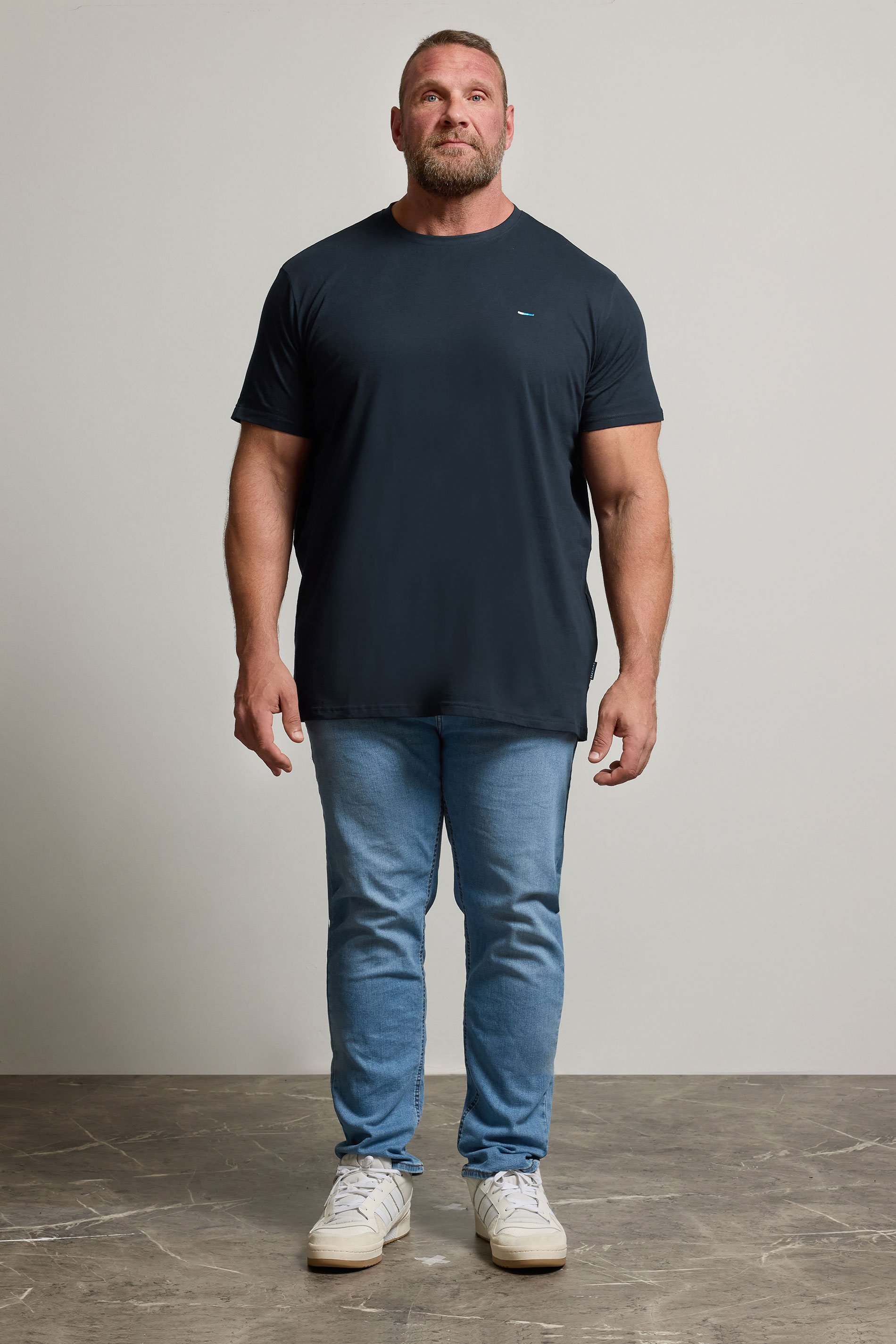 BadRhino Big & Tall Navy Blue Extra Long Core T-Shirt | BadRhino 2