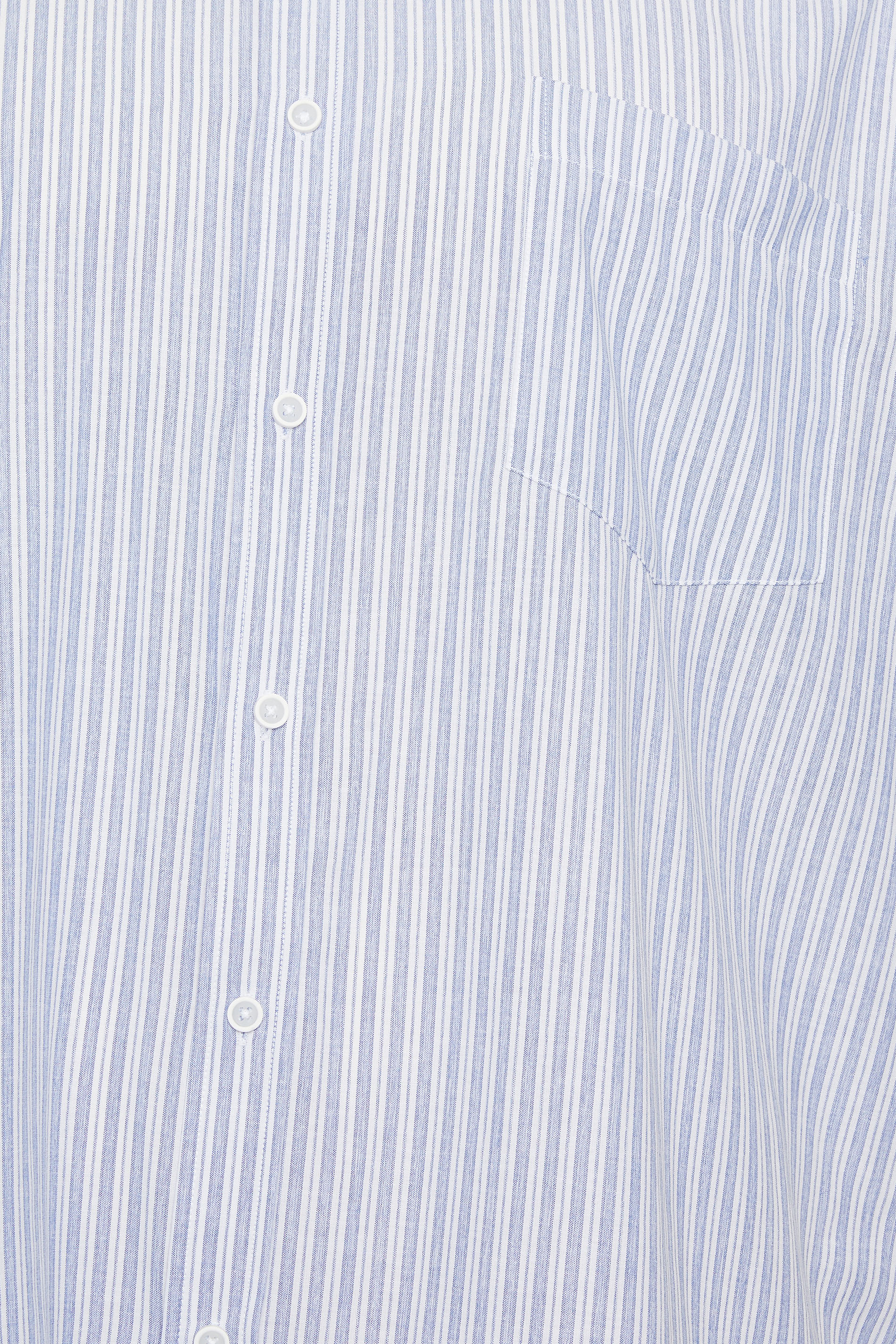 KAM Big & Tall Blue Stripe Grandad Collar Shirt | BadRhino 4