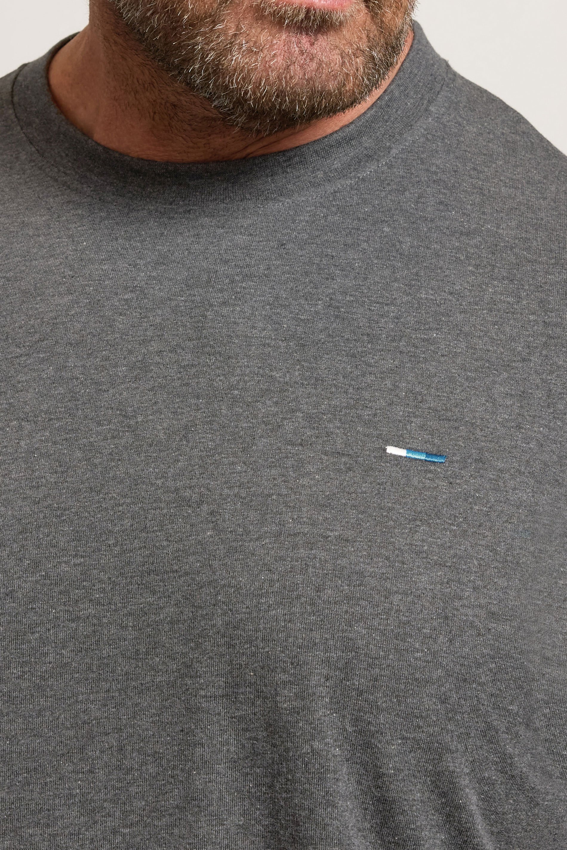 BadRhino Big & Tall Charcoal Grey Extra Long Core T-Shirt | BadRhino 4