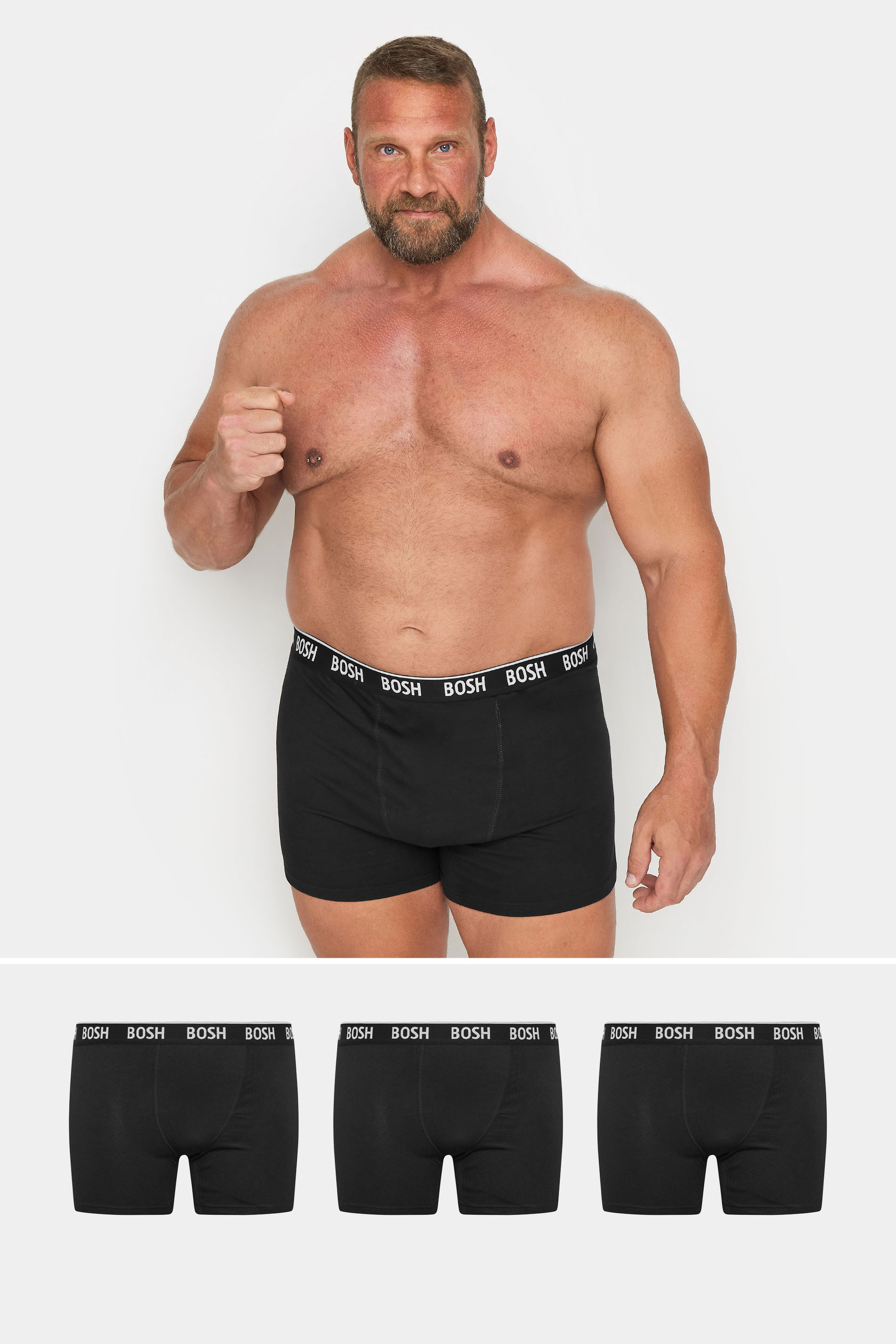BadRhino 3 Pack Black Bosh Boxers | BadRhino 1