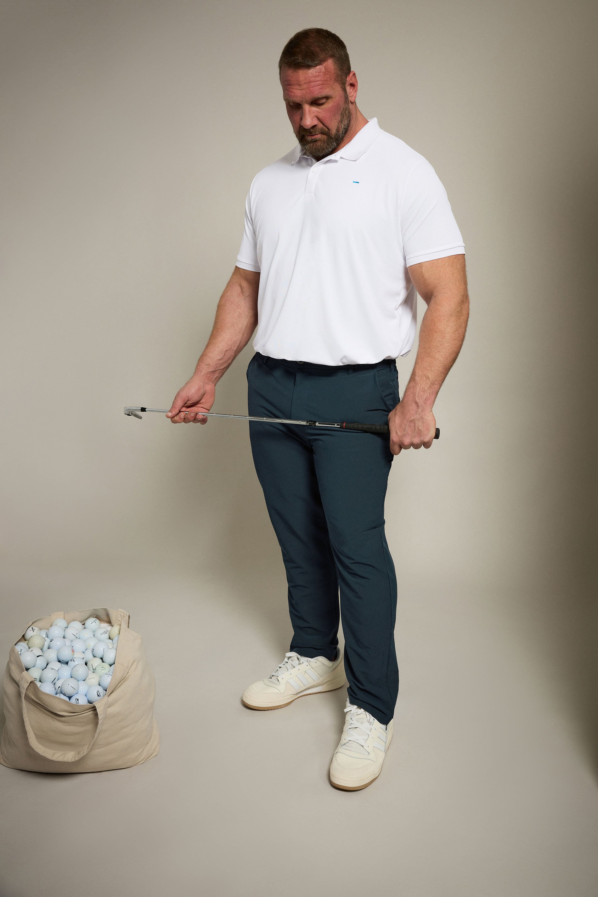 BadRhino Big & Tall Navy Blue Golf Trousers | BadRhino 1