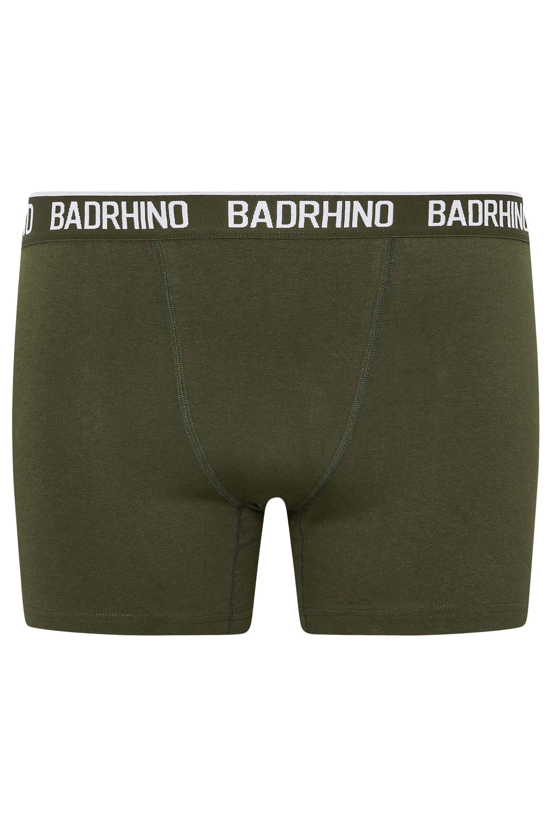 BadRhino 5 PACK Navy Blue/Grey/Green/Burnt Red/Black Boxers | BadRhino 10