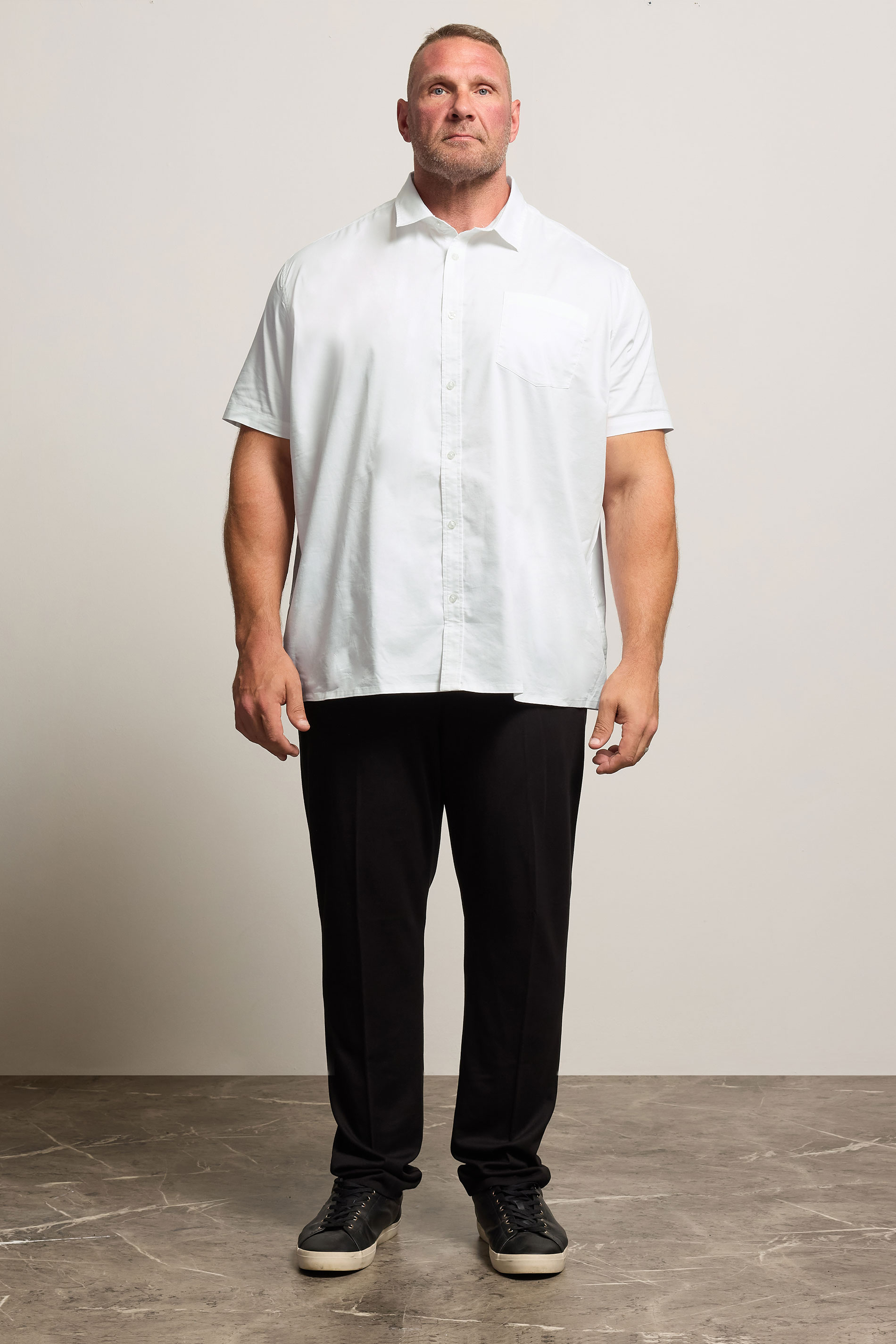 BadRhino Big & Tall White Short Sleeve Shirt 2