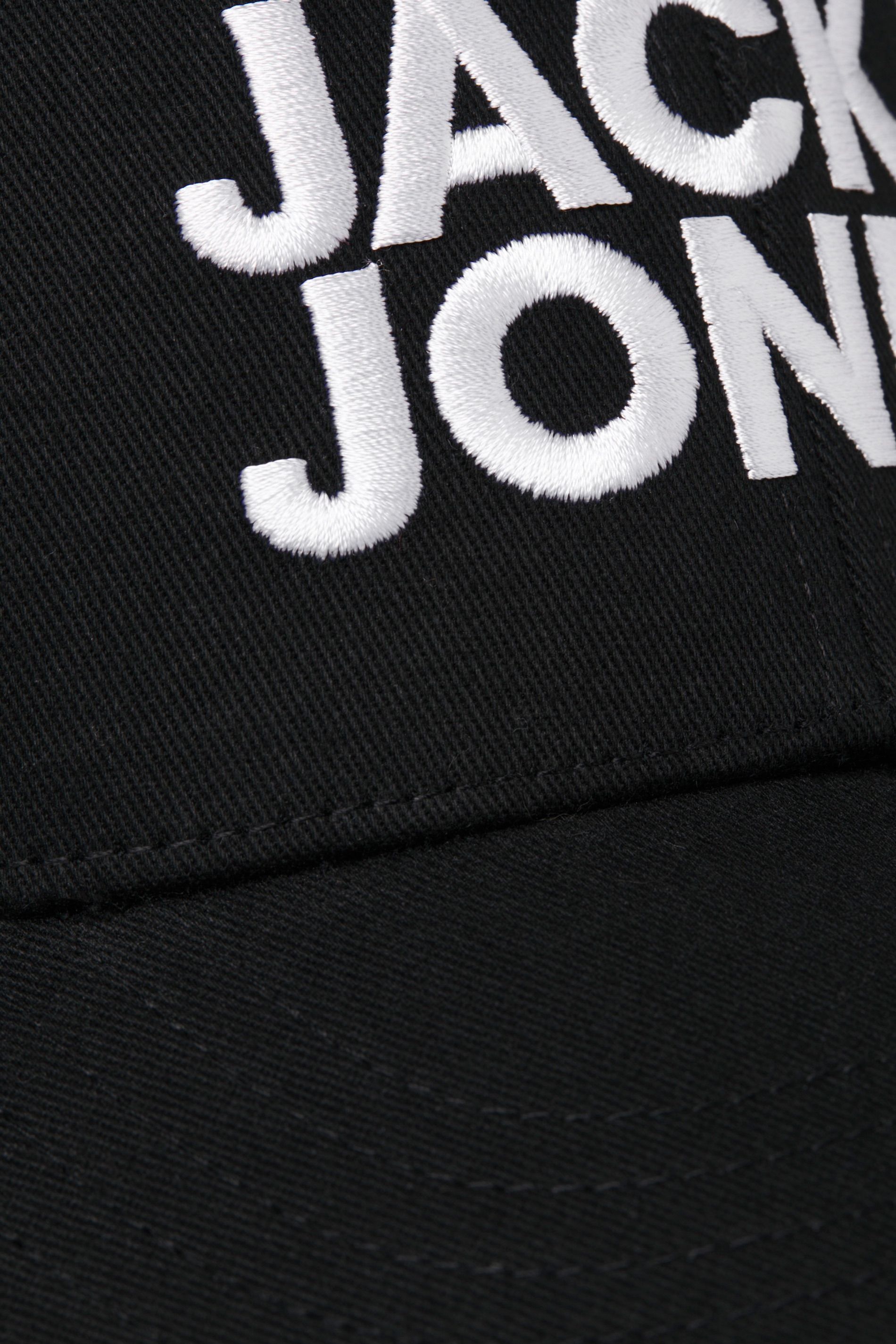 JACK & JONES Black & White Baseball Cap | BadRhino 4