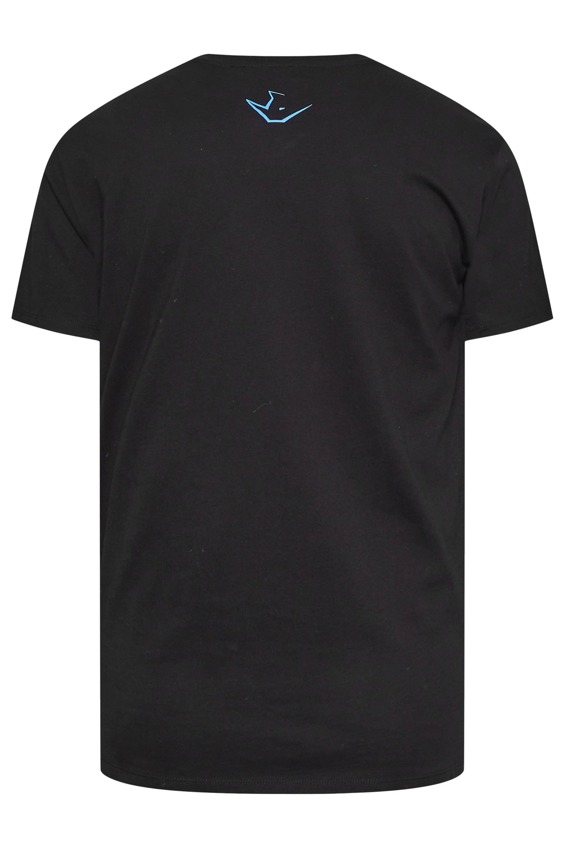 IronRhino Big & Tall Black Chest Print T-Shirt | BadRhino 6