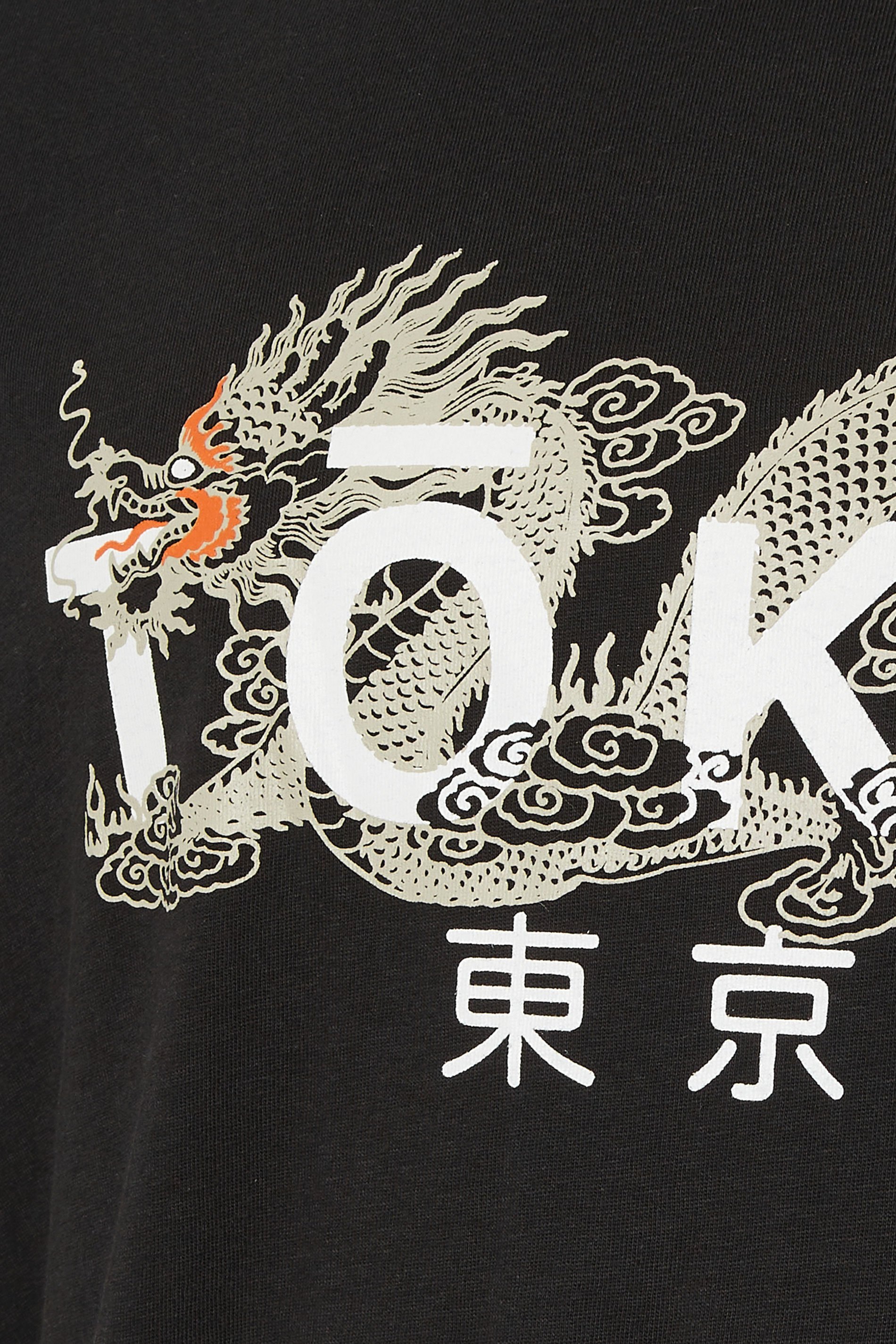 D555  Big & Tall Black Tokyo T-Shirt | BadRhino 3