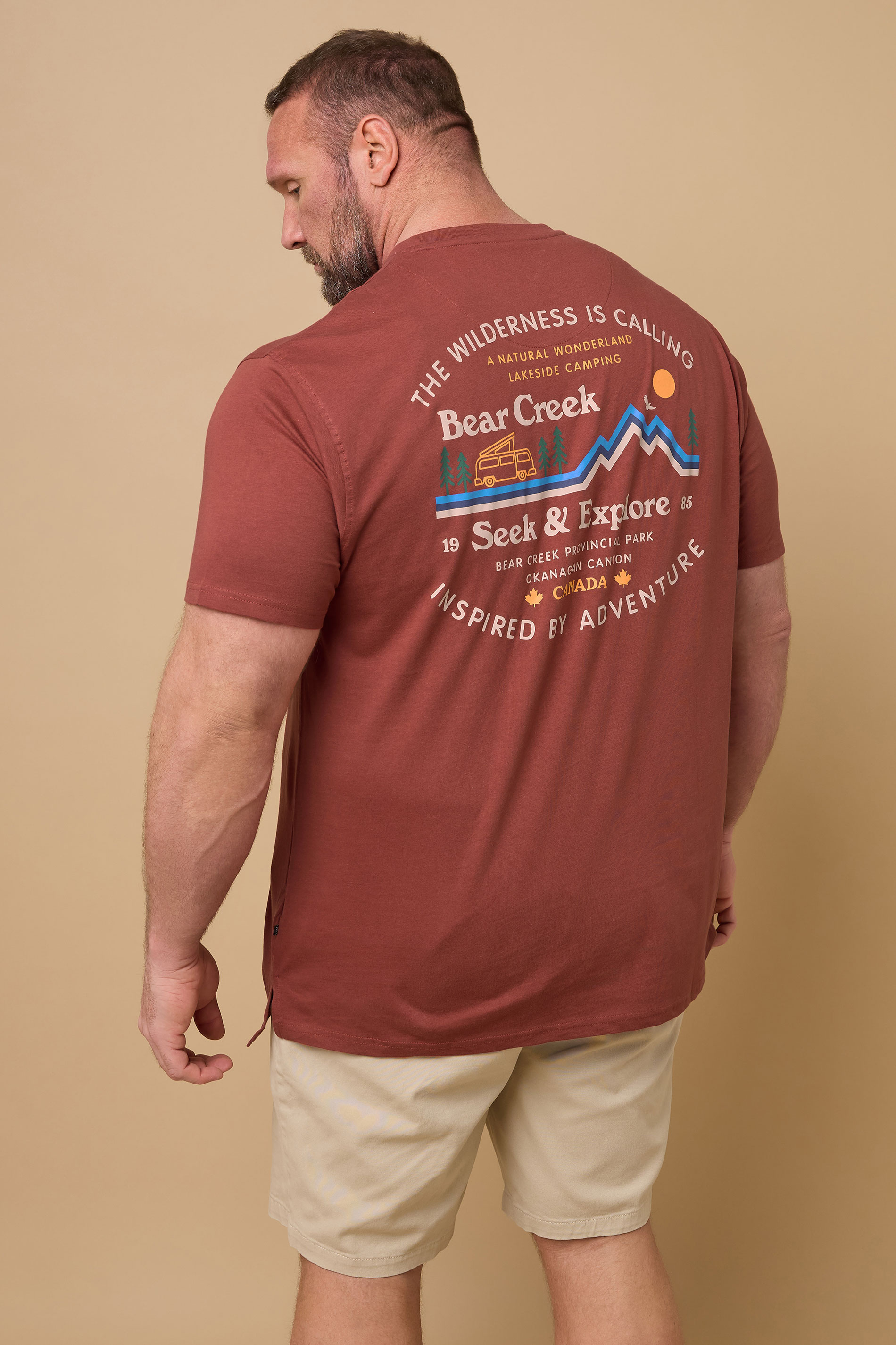Kam Big & Tall Red 'Bear Creek' T-Shirt | BadRhino 2