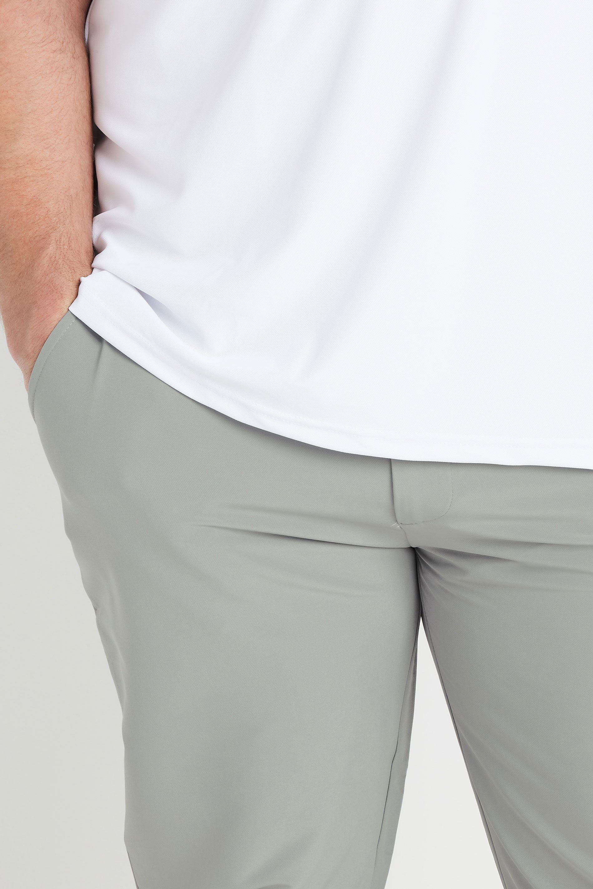 BadRhino Big & Tall Grey Golf Trousers | BadRhino 7