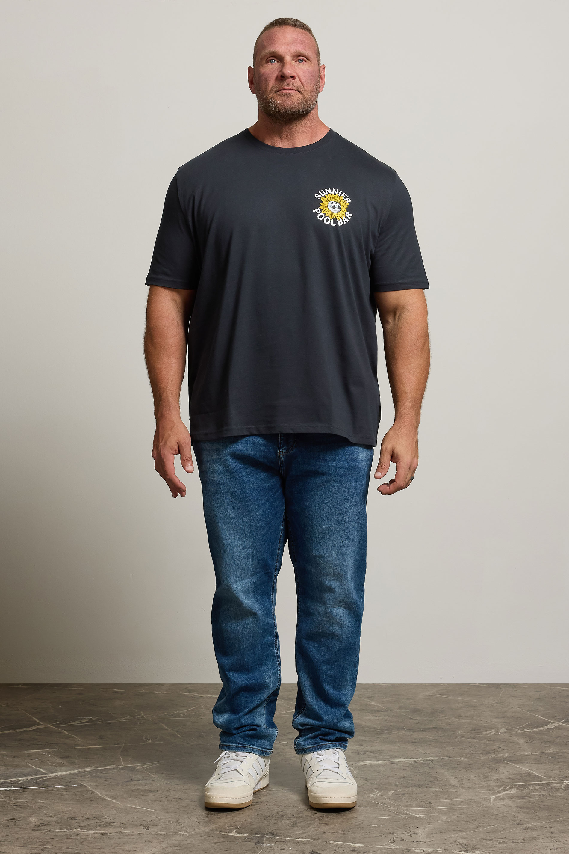 LYLE & SCOTT Big & Tall Navy Blue Sunnie's Graphic T-Shirt | BadRhino 2