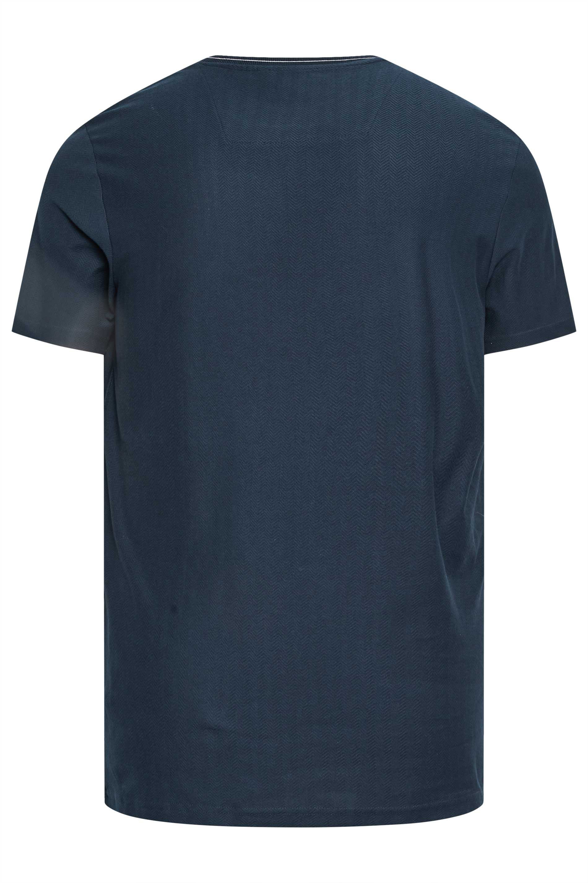 STUDIO A Big & Tall Navy Blue T-Shirt | BadRhino 4