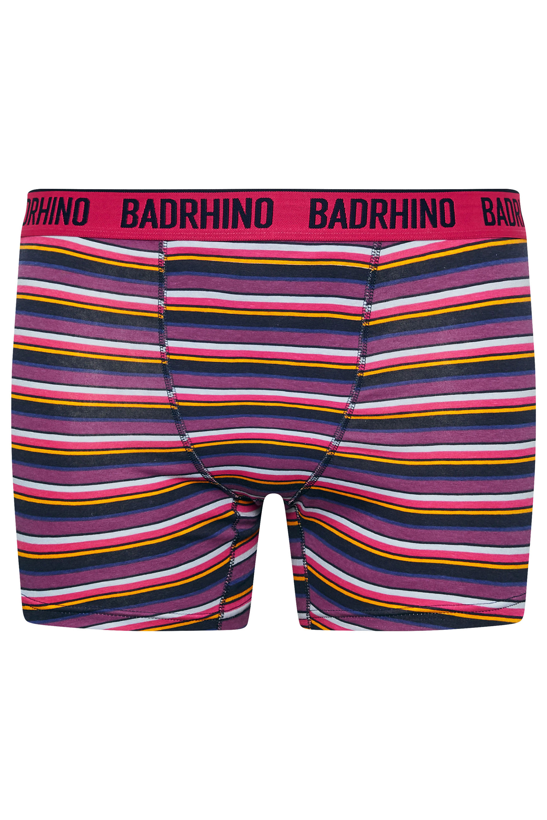 BadRhino Big & Tall 3 Pack Pink Orange & Teal Striped Boxers | BadRhino 7