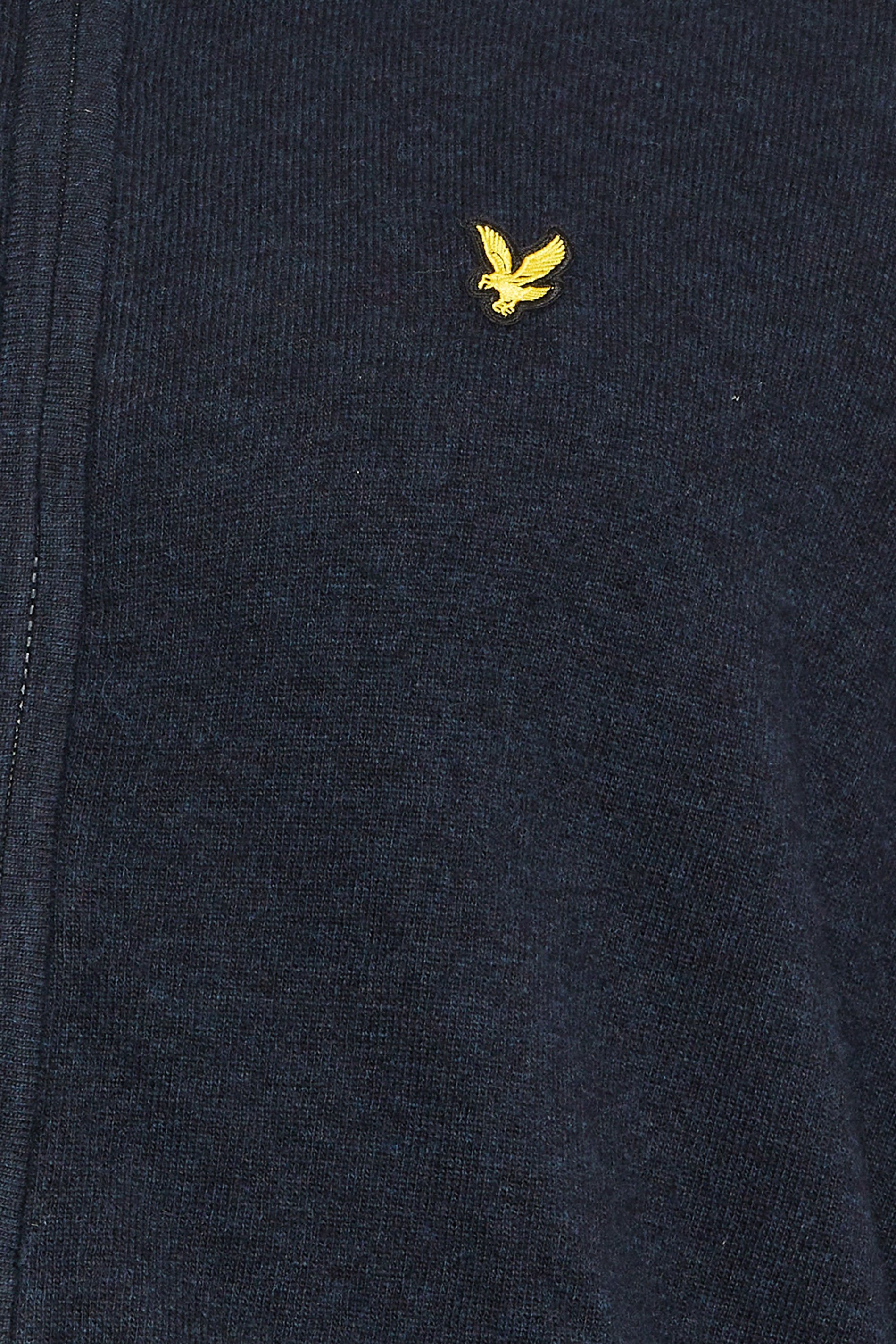 Lyle & Scott Big & Tall Navy Blue Lambswool Blend Quarter Zip Jumper | BadRhino 3