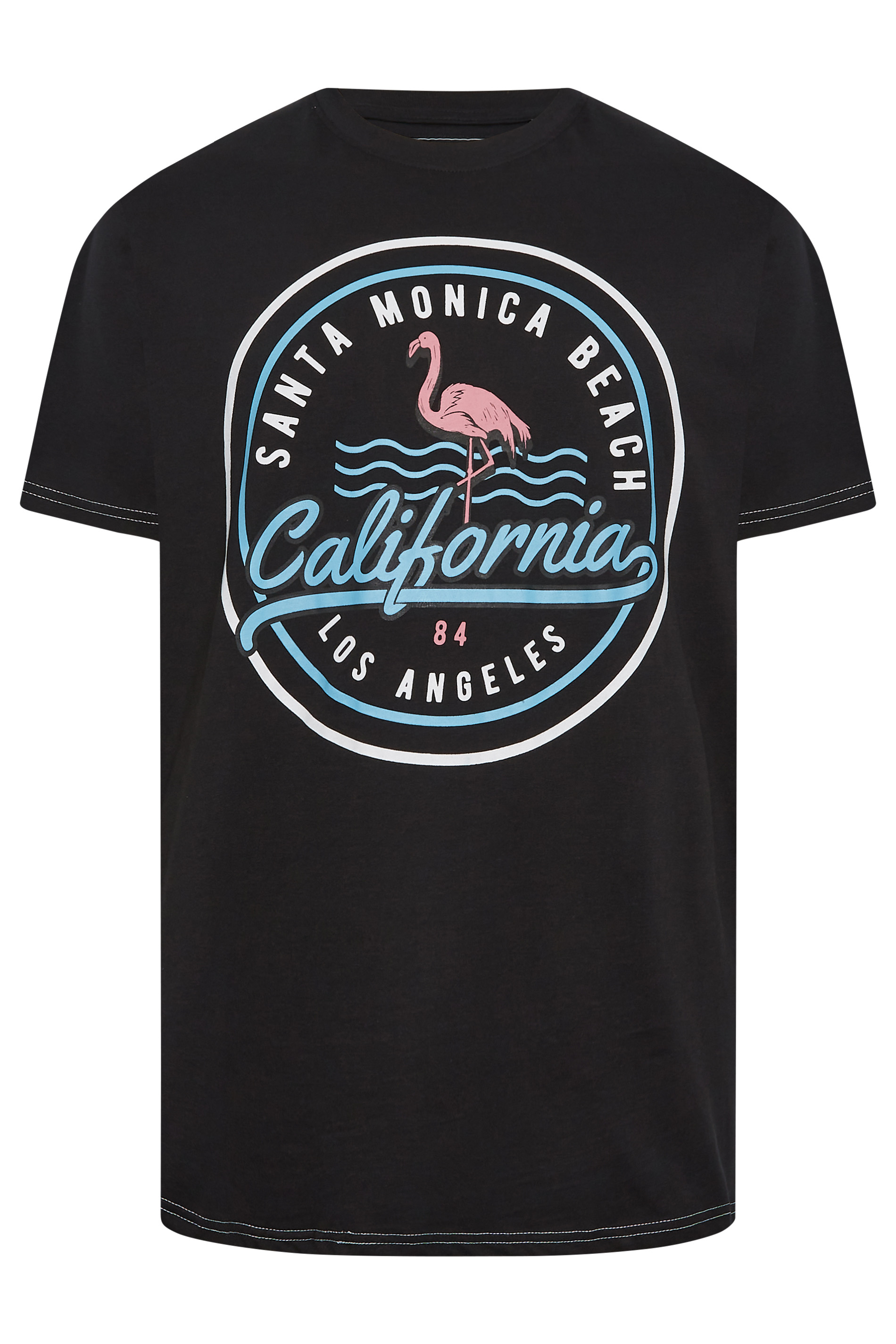 KAM Big & Tall Black California Short Sleeve T-Shirt | BadRhino  3