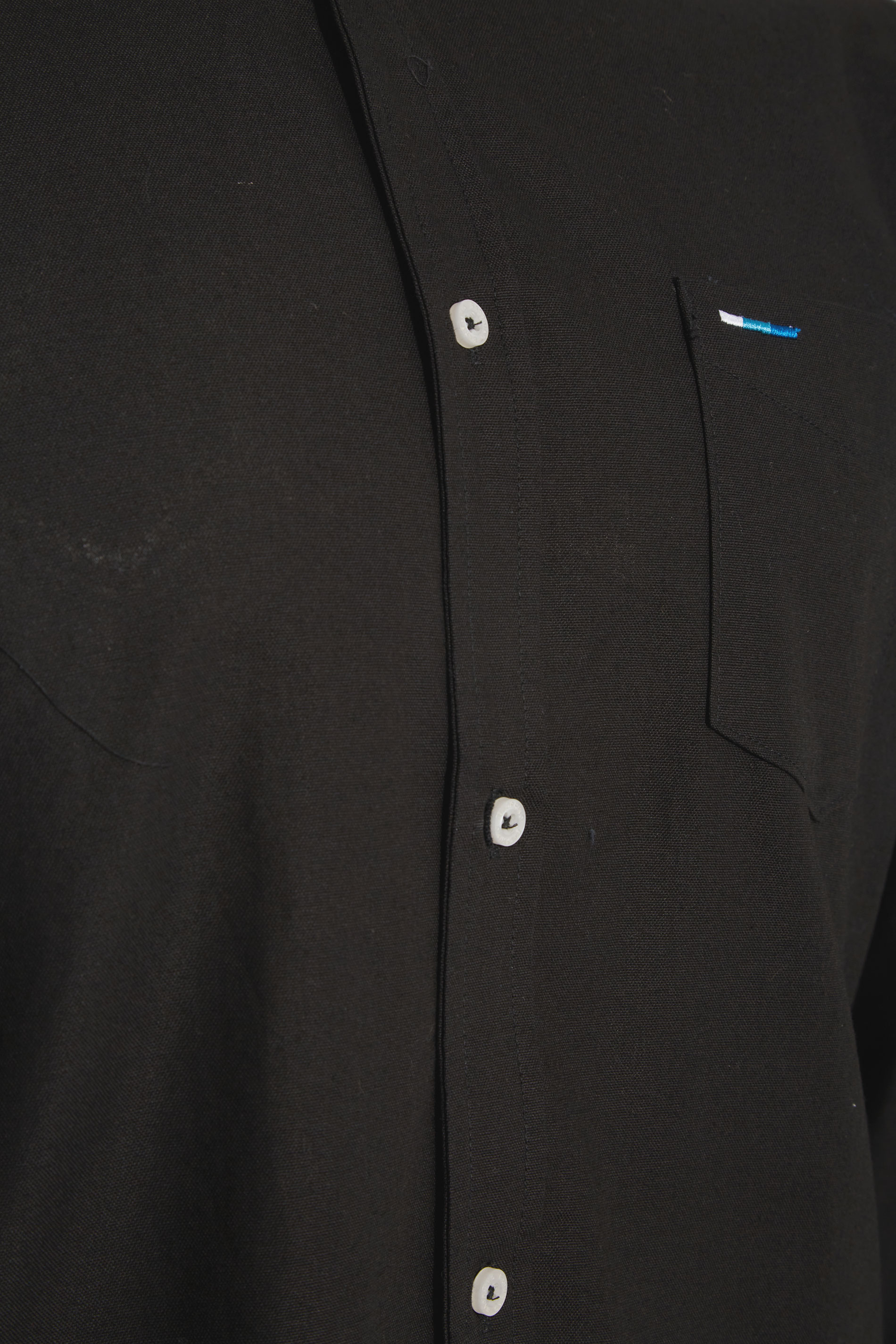 BadRhino Black Essential Long Sleeve Oxford Shirt | BadRhino