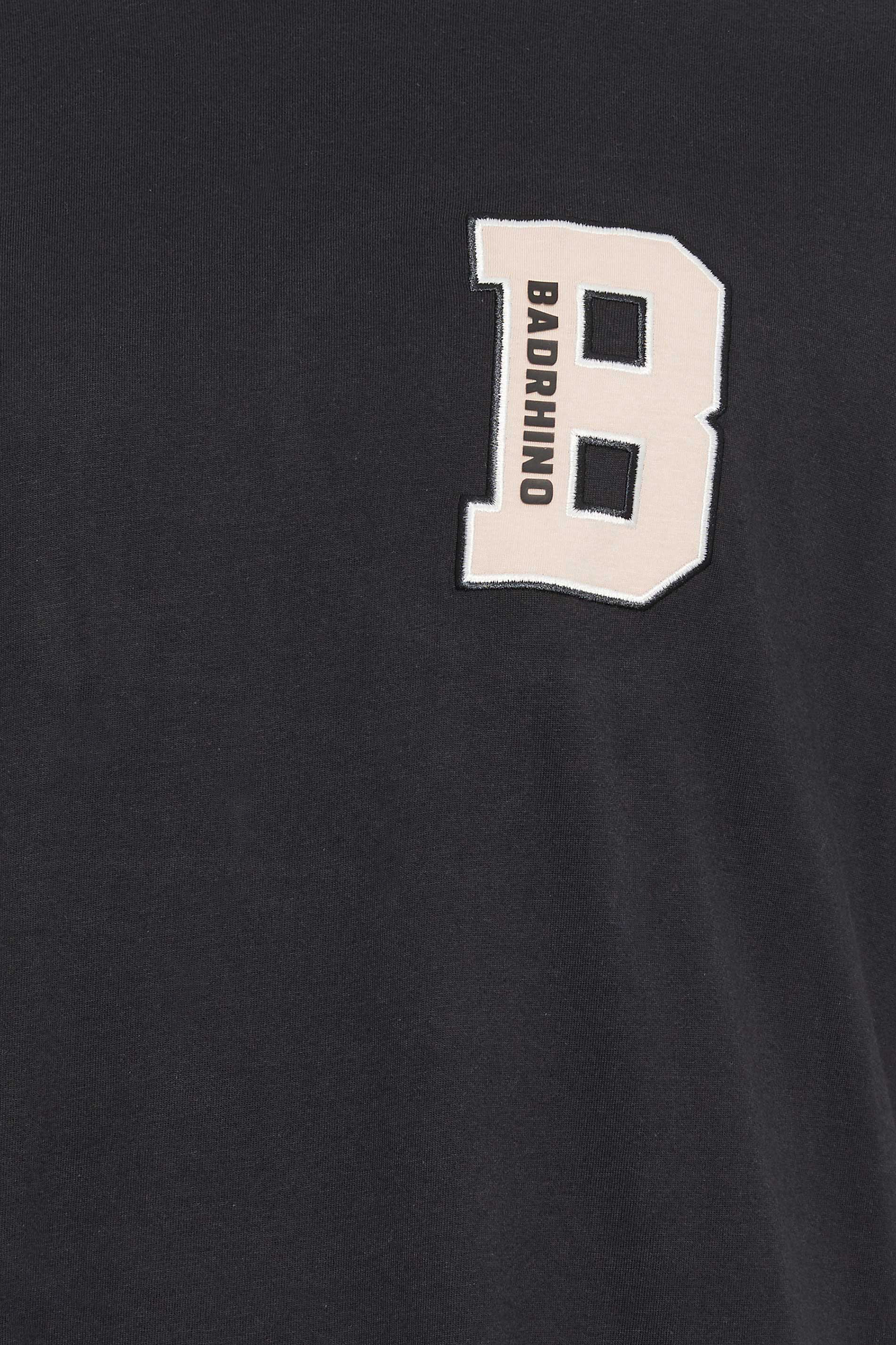 BadRhino Big & Tall Blue Embroidered Varsity T-Shirt | BadRhino 4