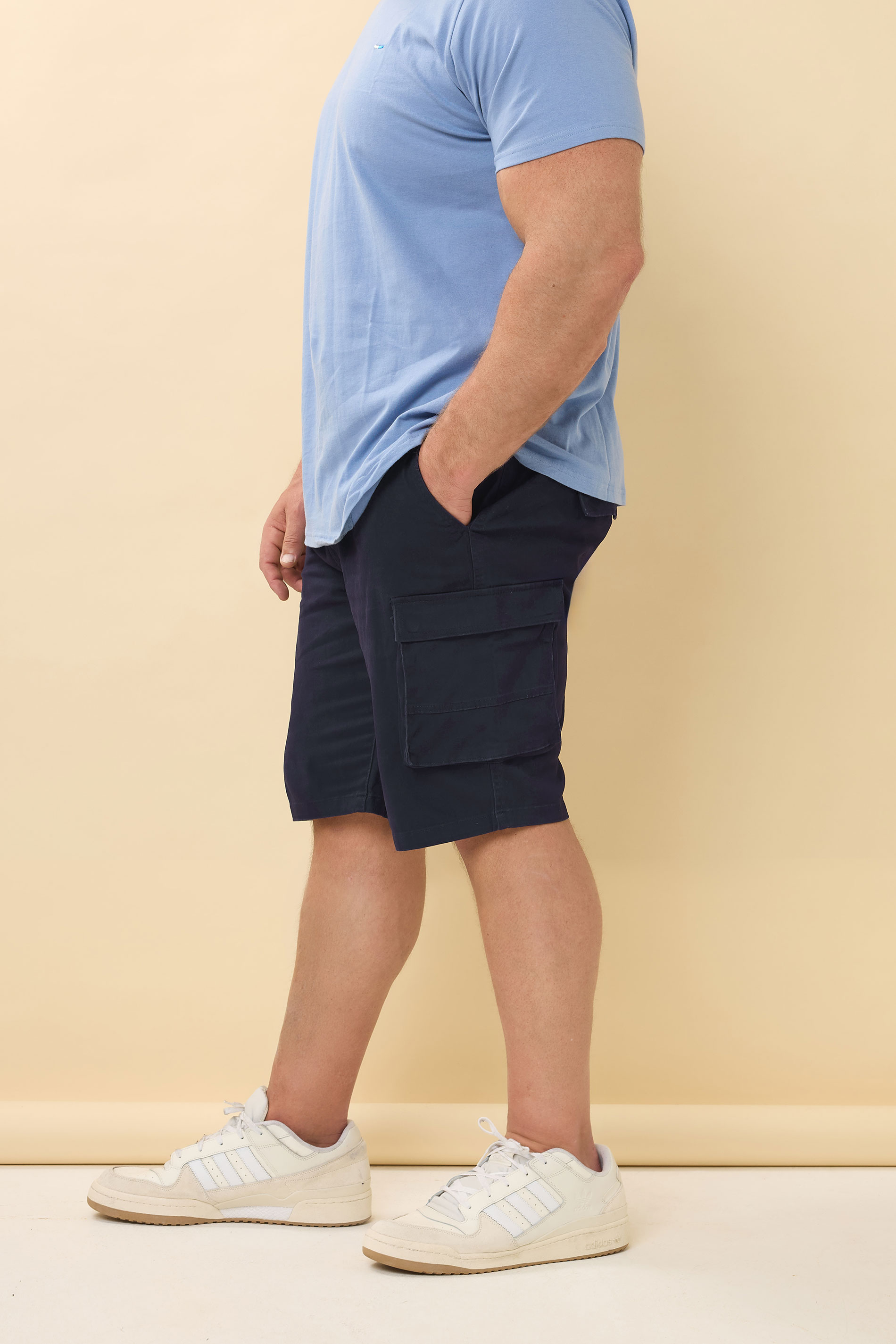 BadRhino Navy Blue Stretch Cargo Shorts | BadRhino 4