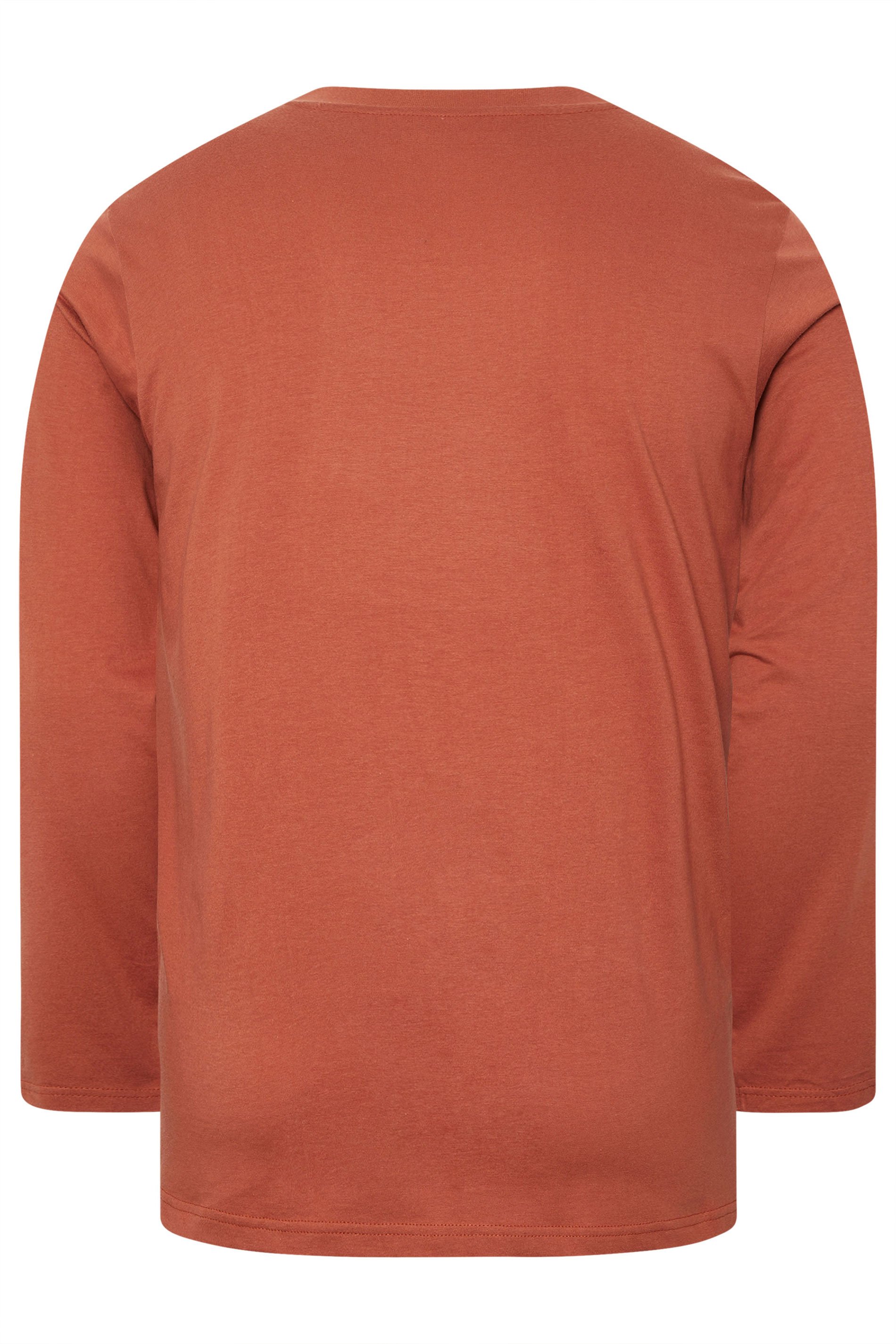 BadRhino Big & Tall Clay Orange Core Long Sleeve T-Shirt | BadRhino 2