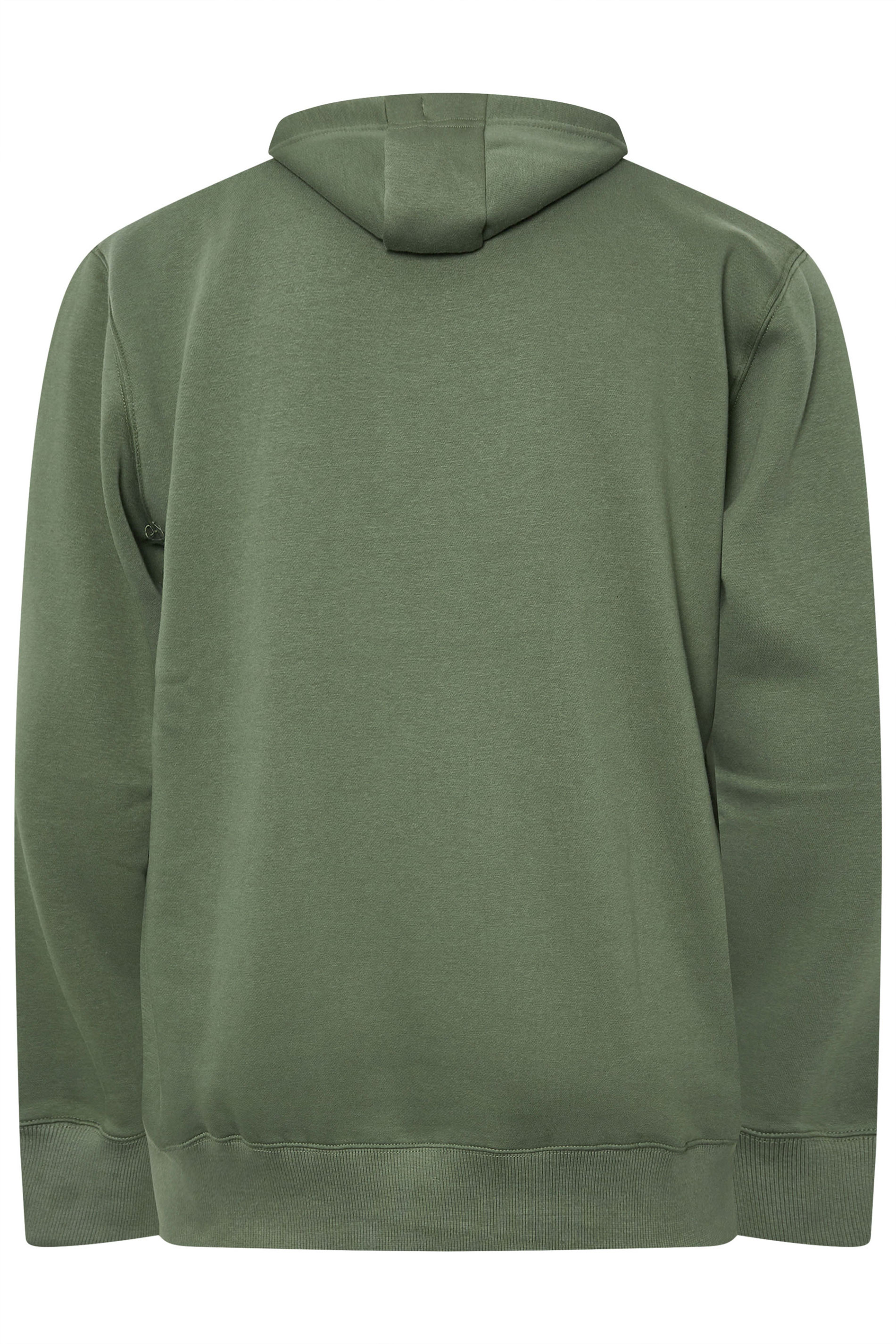 FIRETRAP Big & Tall Khaki Green Hoodie | BadRhino 4