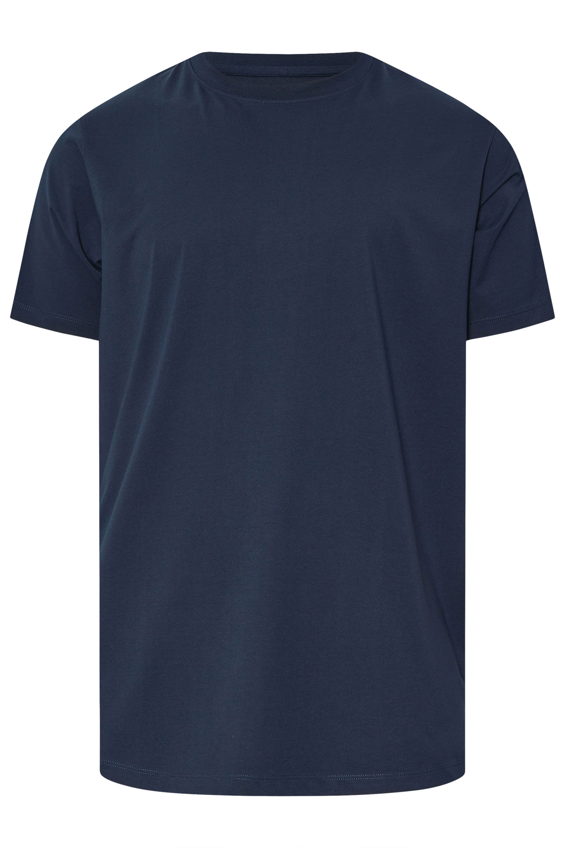BadRhino Big & Tall Navy Blue Soft Touch Relaxed Fit T-Shirt | BadRhino 7