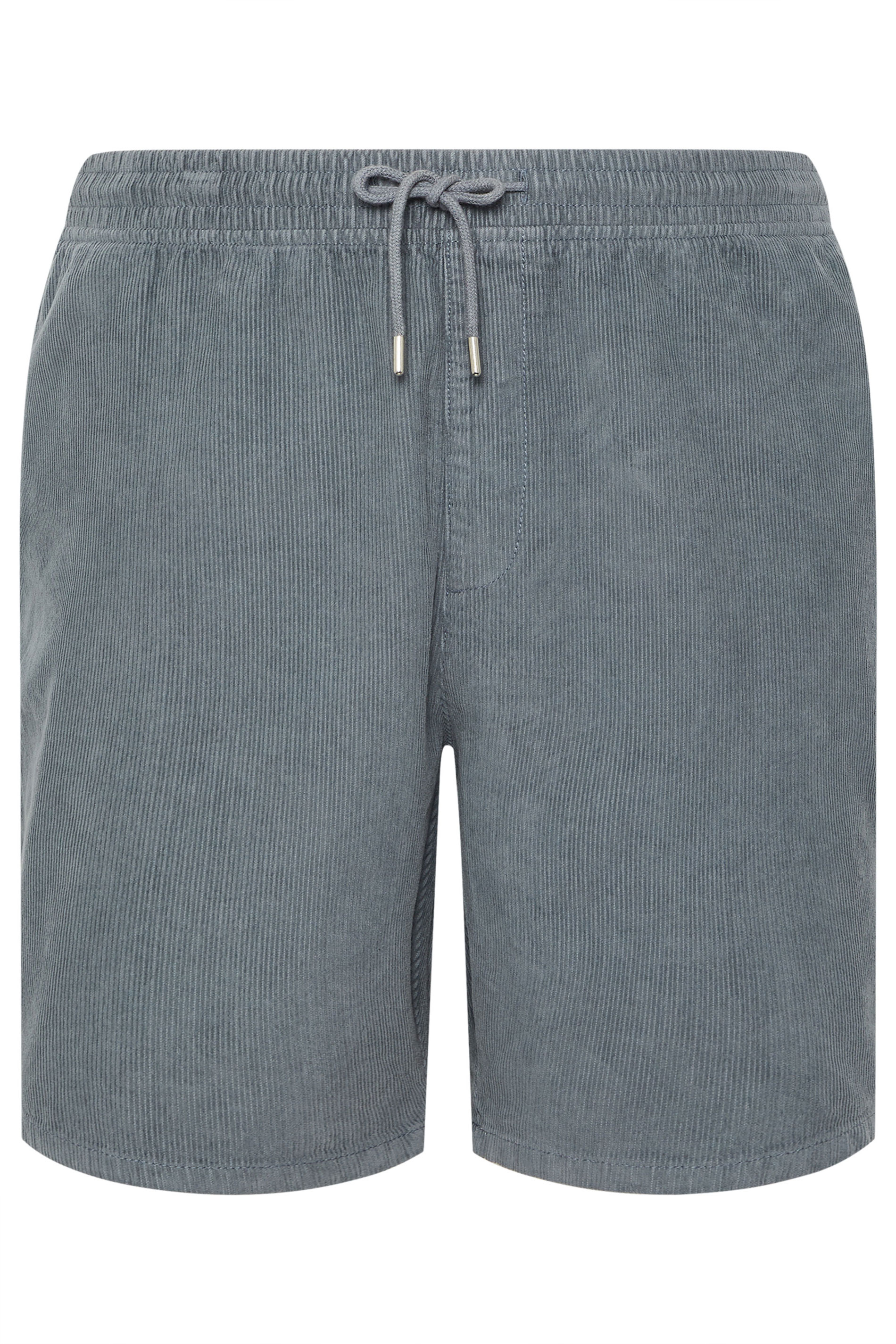 BadRhino Big & Tall Blue Elasticated Waist Corduroy Shorts | BadRhino 7