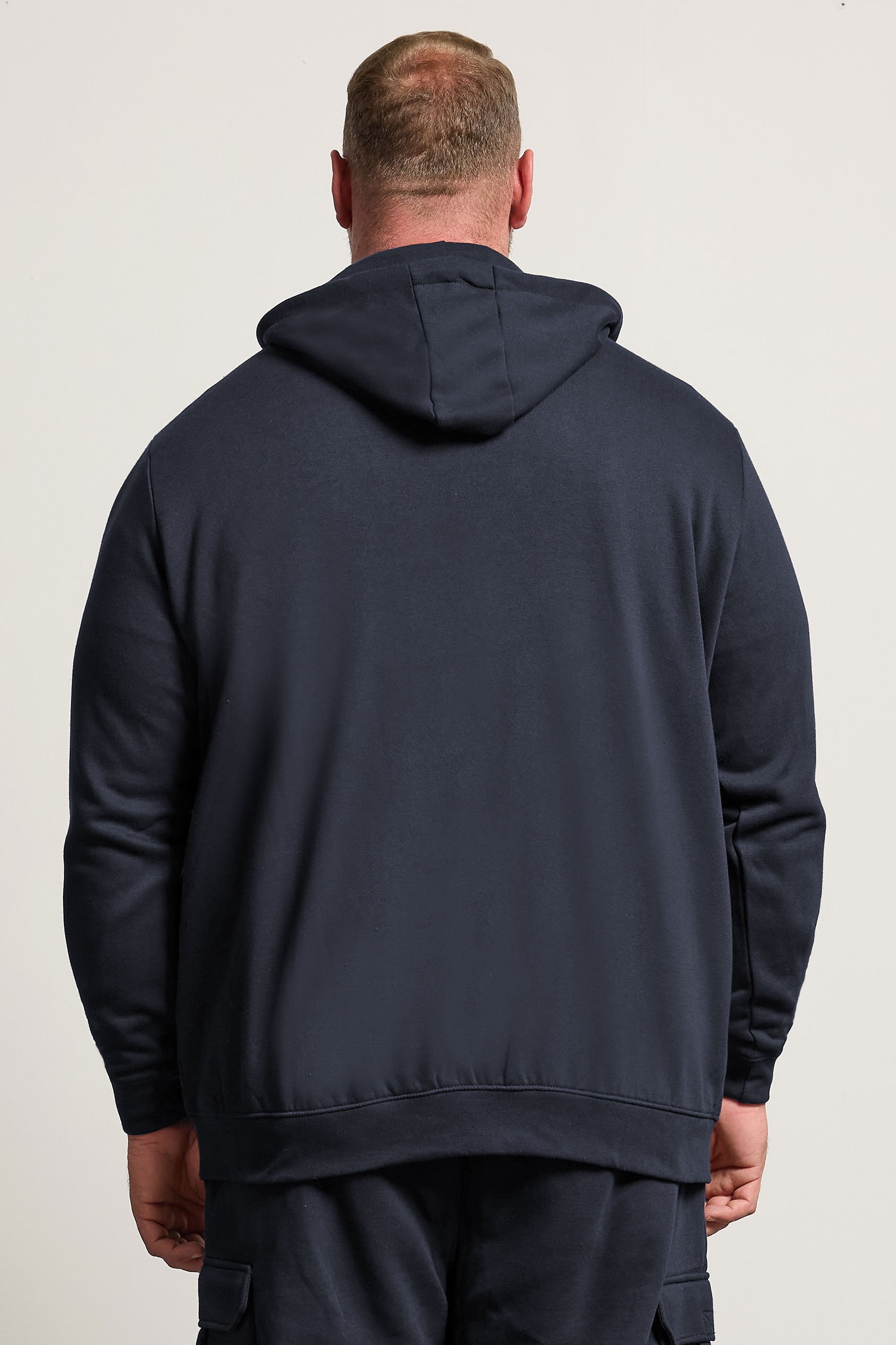 BadRhino Big & Tall 2 PACK Navy Blue Zip Through Hoodies | BadRhino 4