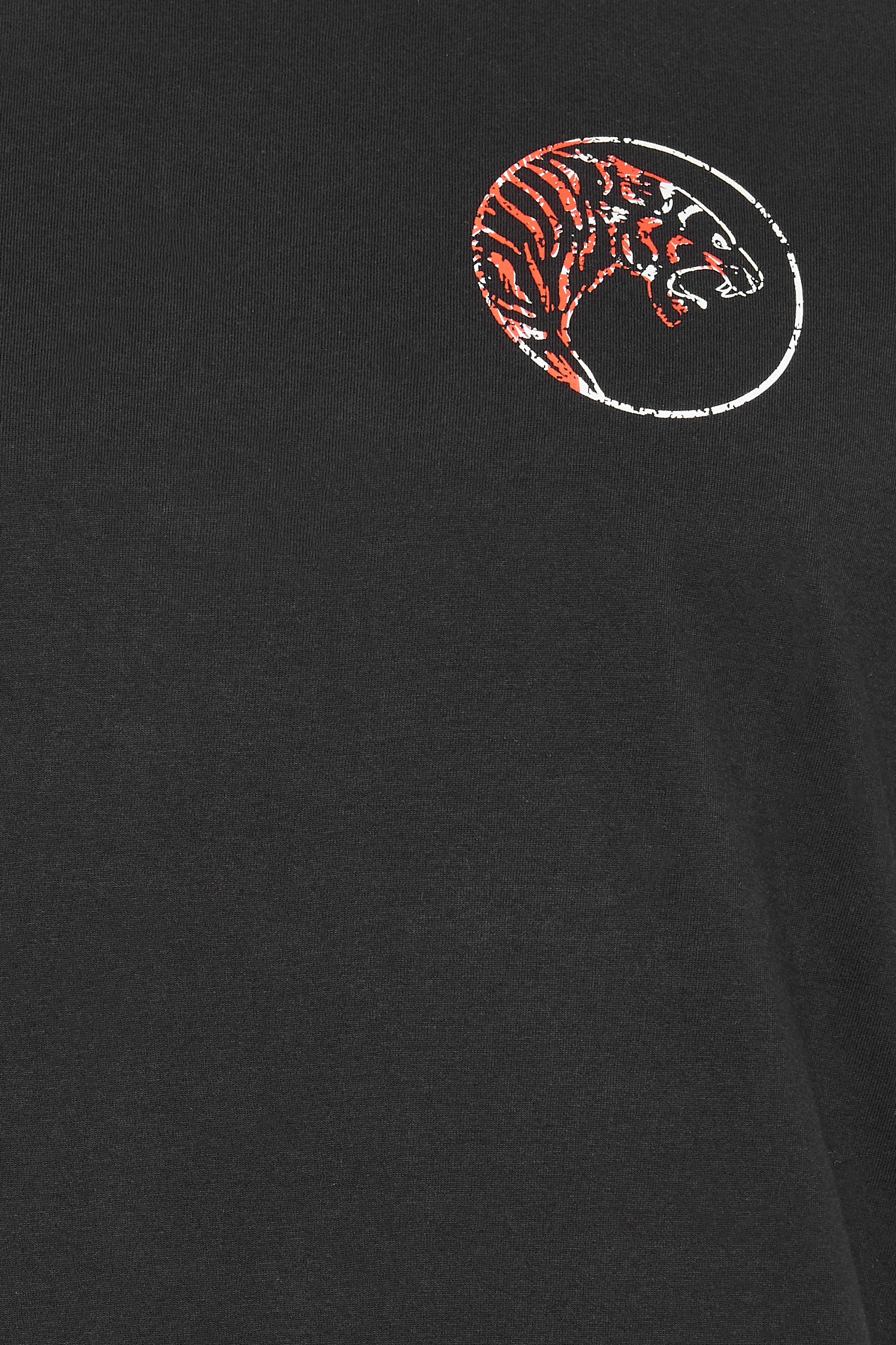 BadRhino Big & Tall Black Tiger Palm Print T-Shirt | BadRhino 6