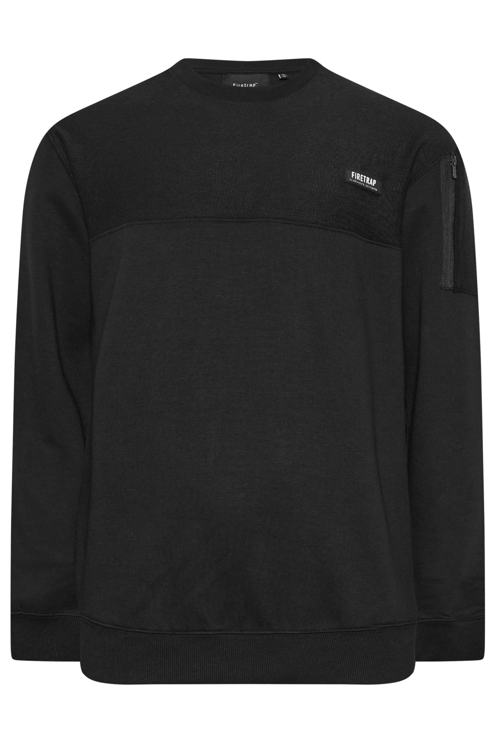 FIRETRAP Big & Tall Navy Blue Olsen Sweatshirt | BadRhino 1