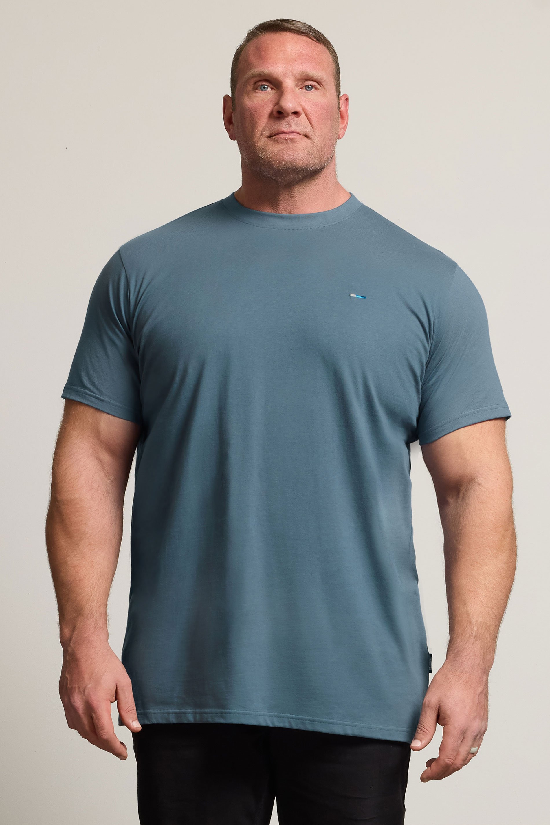 BadRhino Big & Tall Petrol Blue Extra Long Core T-Shirt | BadRhino 1