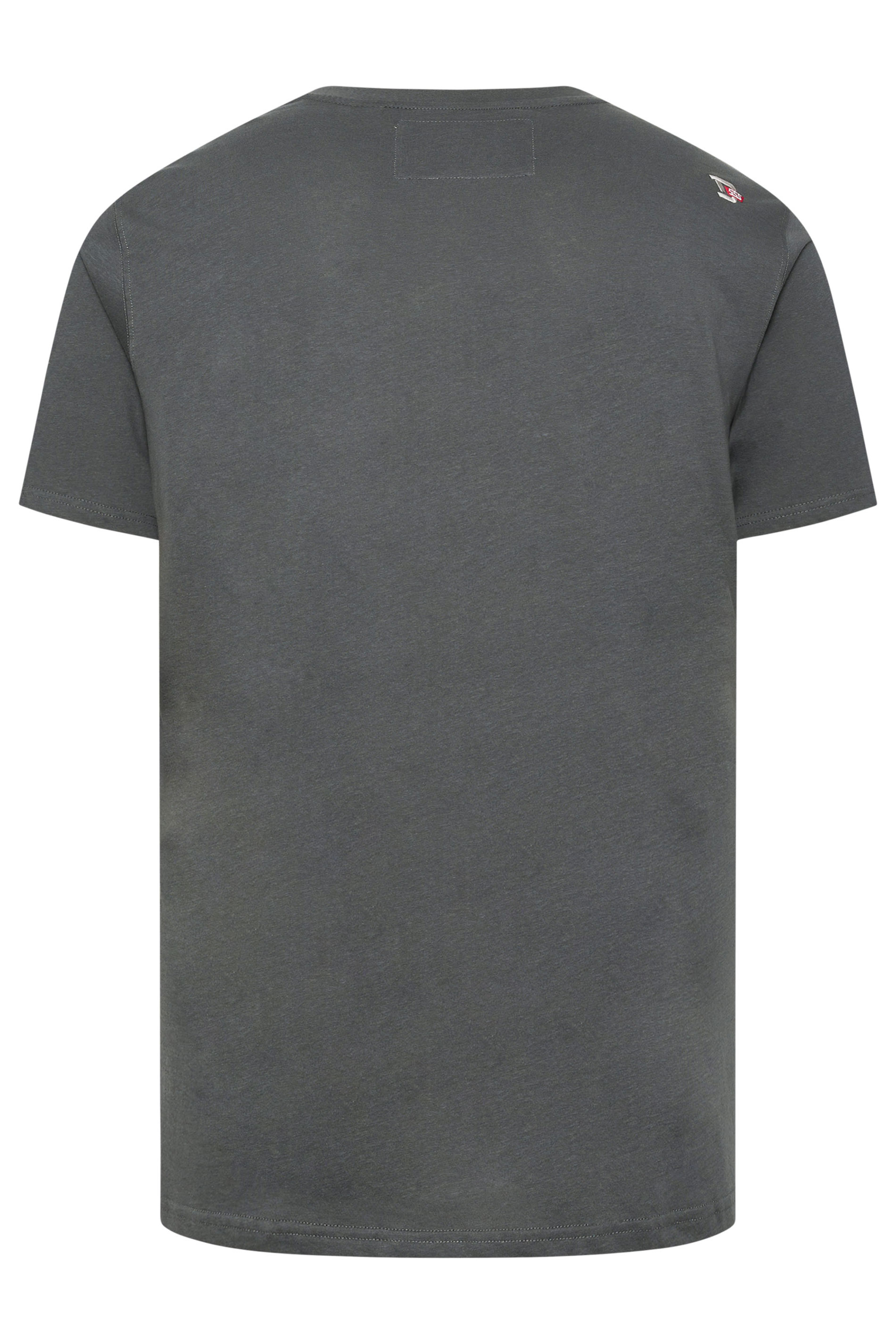 D555 Big & Tall Charcoal Grey Gorilla Biker Print T-Shirt | BadRhino 4