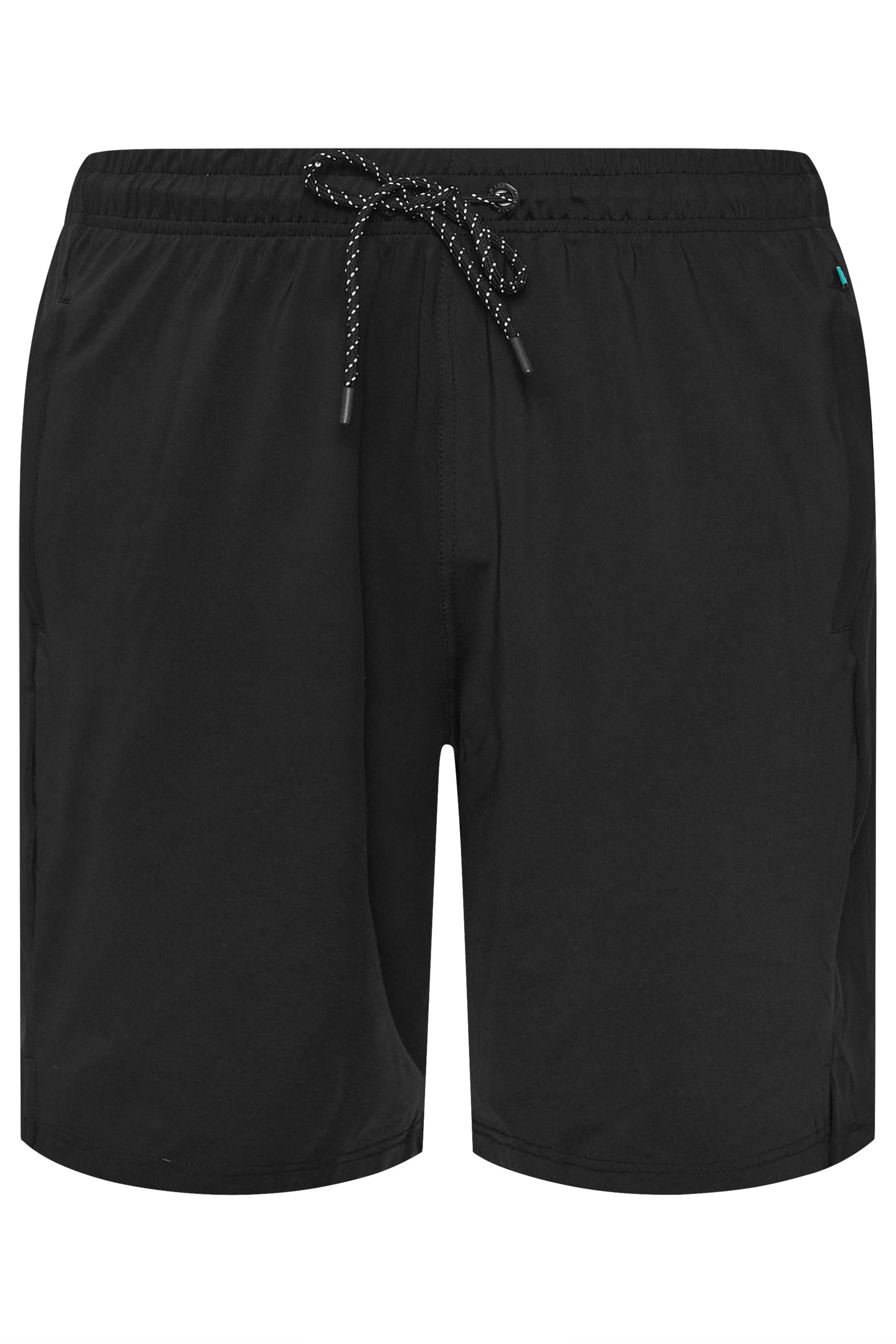 KAM Big & Tall Black Performance Shorts | BadRhino 4