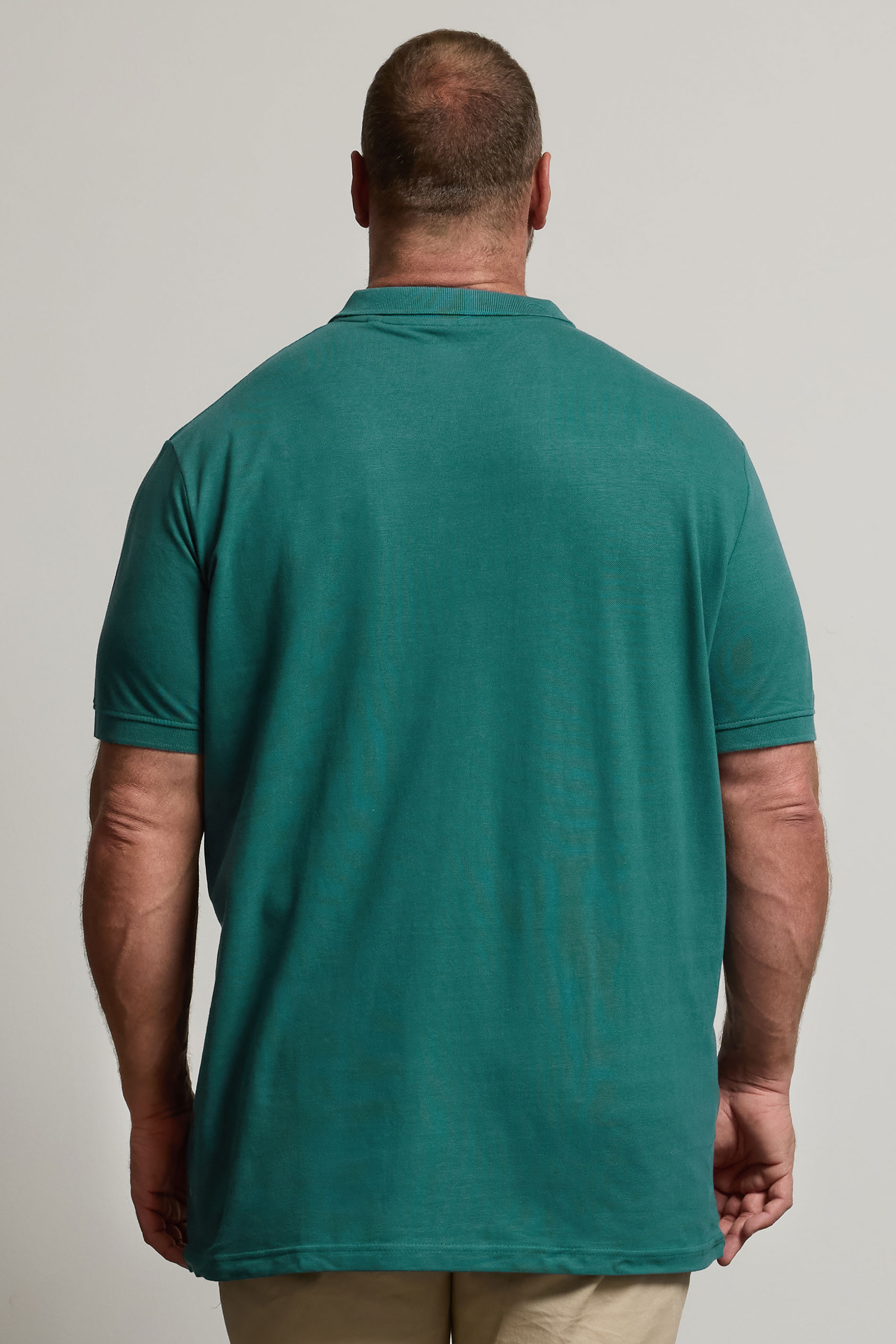 BadRhino Big & Tall Teal Green Extra Long Core Polo Shirt | BadRhino 3