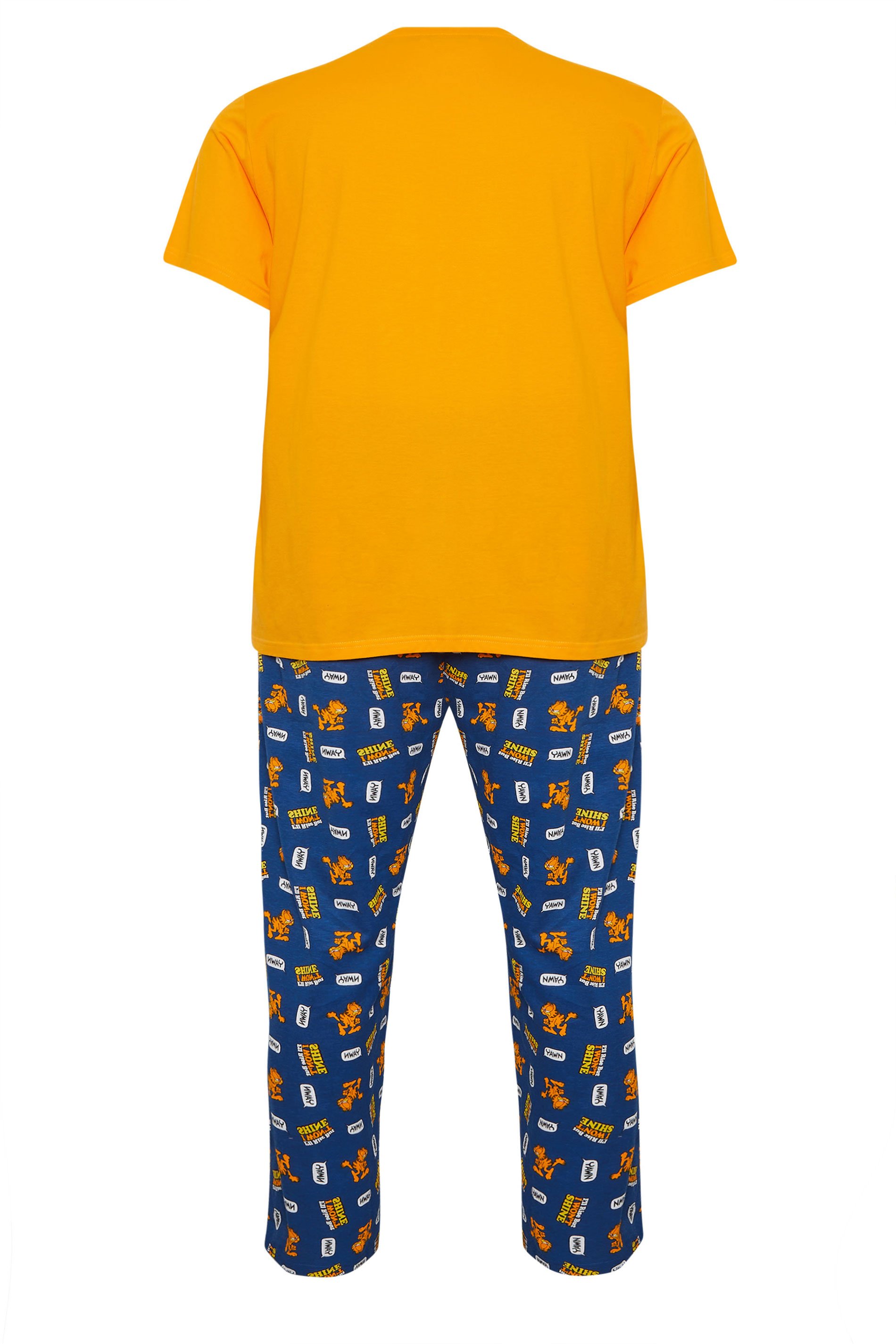 BadRhino Orange & Navy Blue Garfield Pyjama Set | BadRhino 5