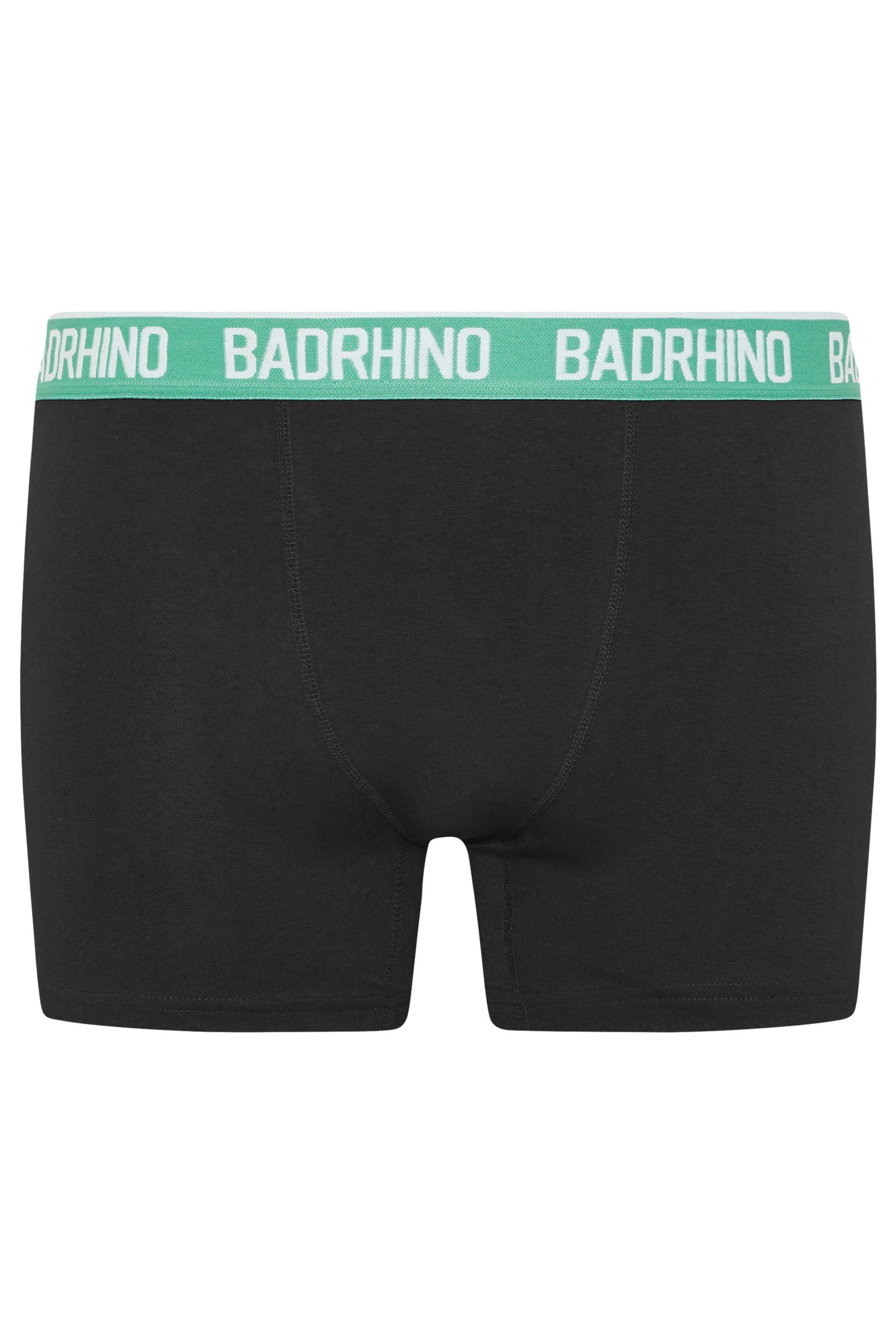 BadRhino Big & Tall 5 PACK Black Waistband Boxers | BadRhino 4