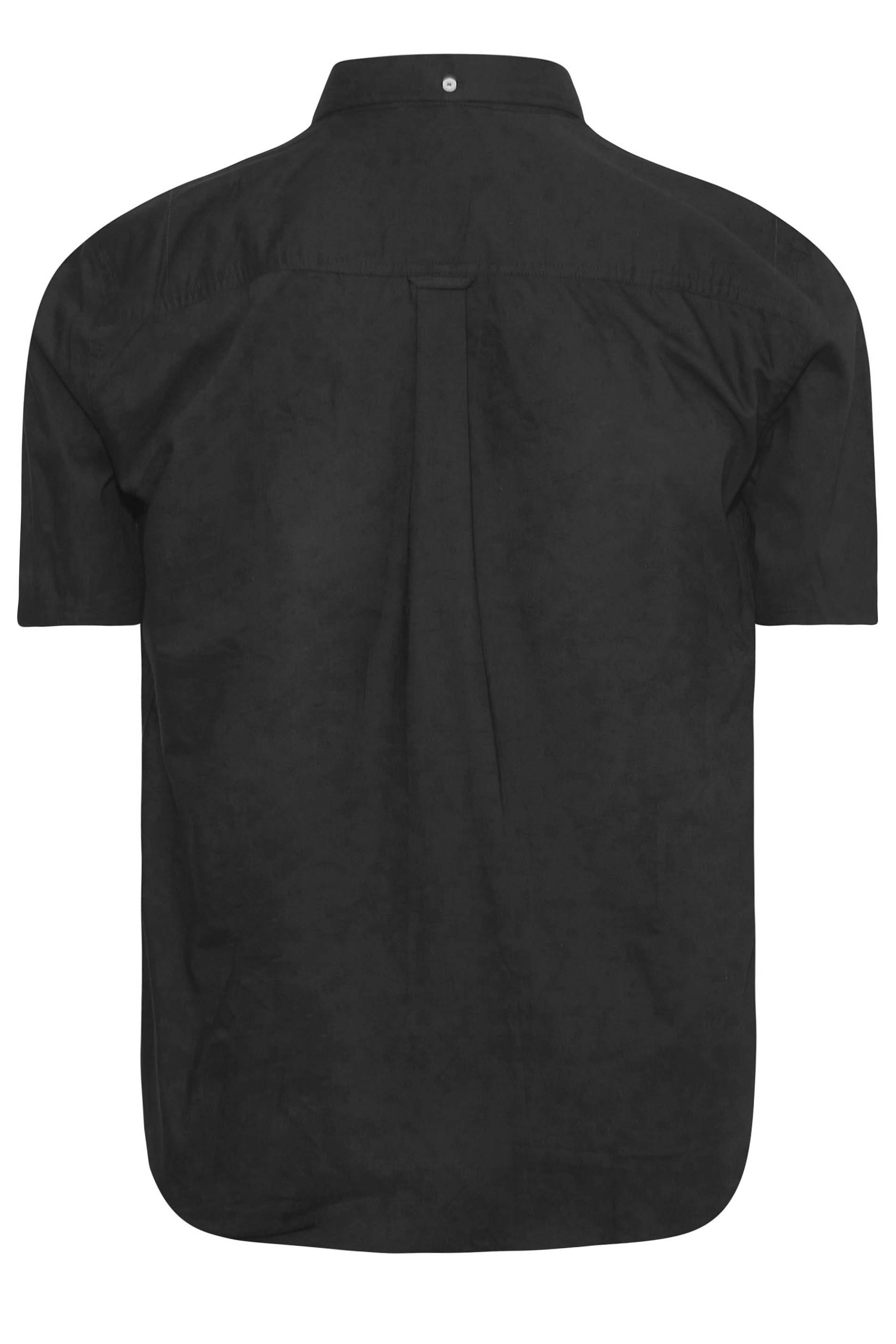 BadRhino Black Essential Short Sleeve Oxford Shirt | BadRhino 4